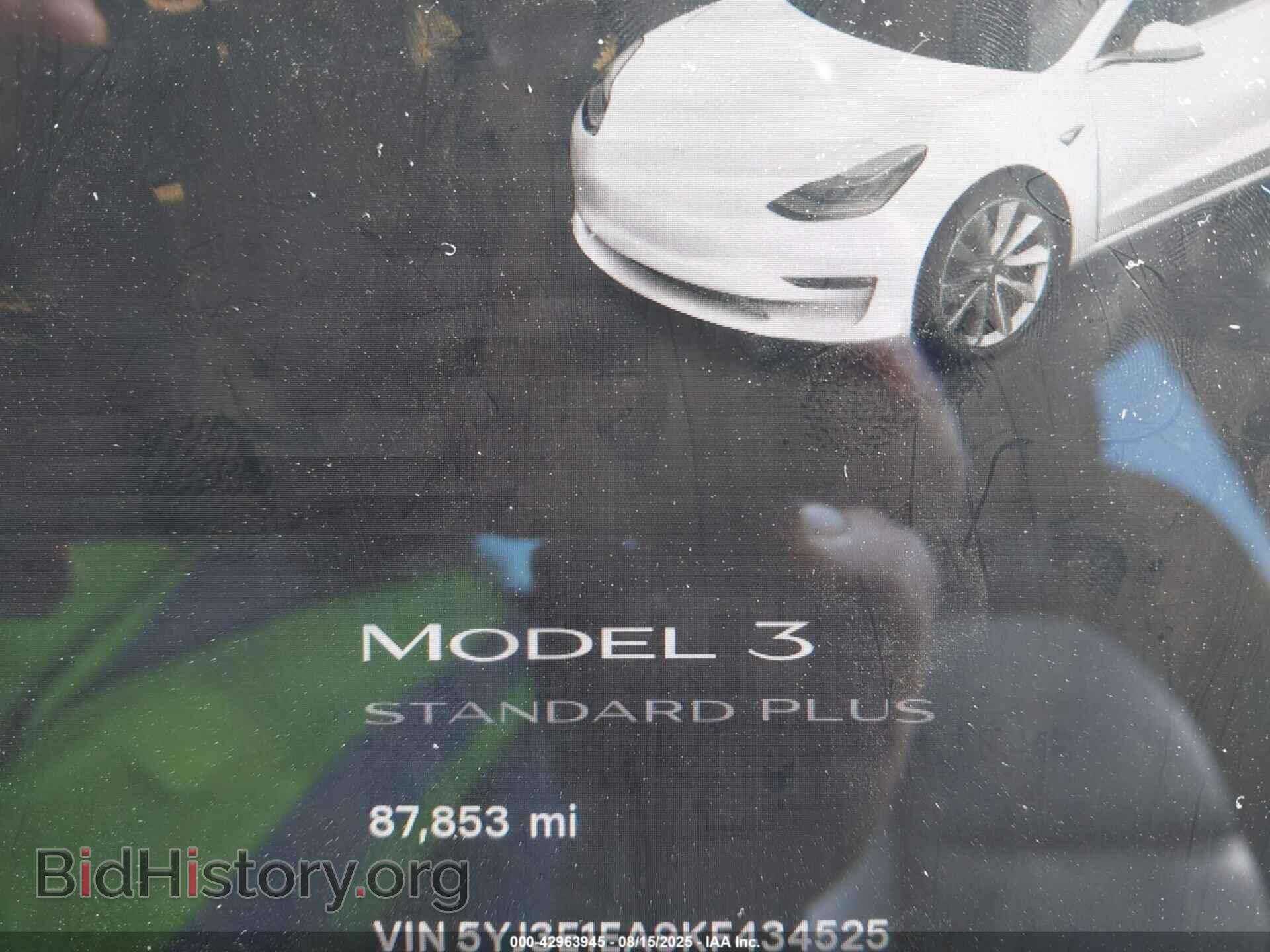 2019 TESLA MODEL 3 - VIN: 5YJ3E1EA9KF434525 - Фото 7