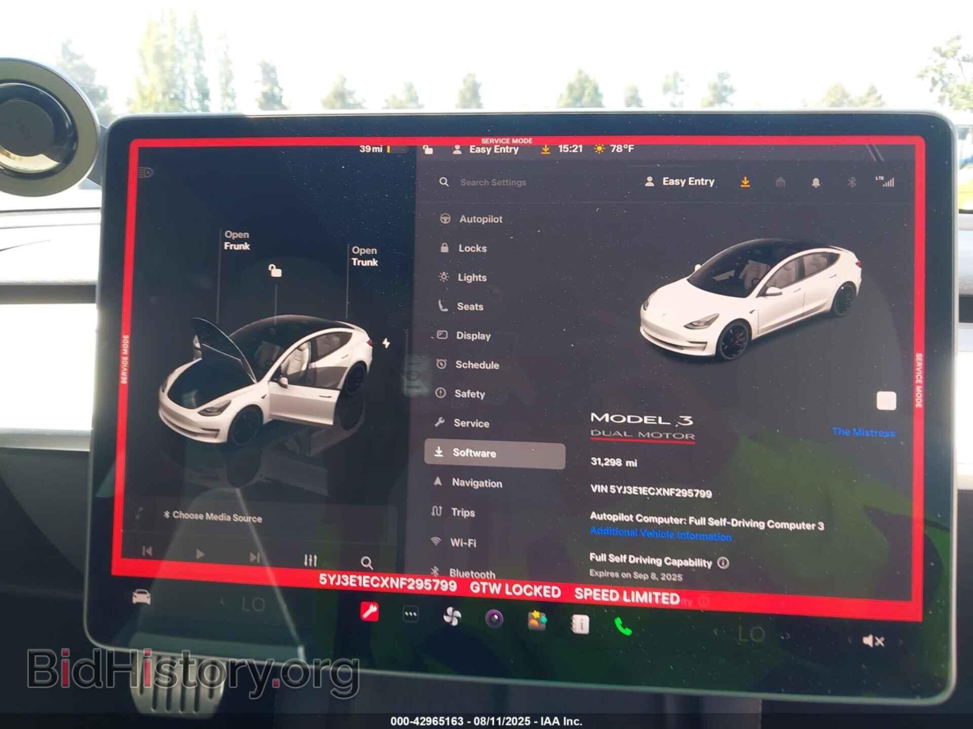 2022 TESLA MODEL 3 - VIN: 5YJ3E1ECXNF295799 - Фото 7