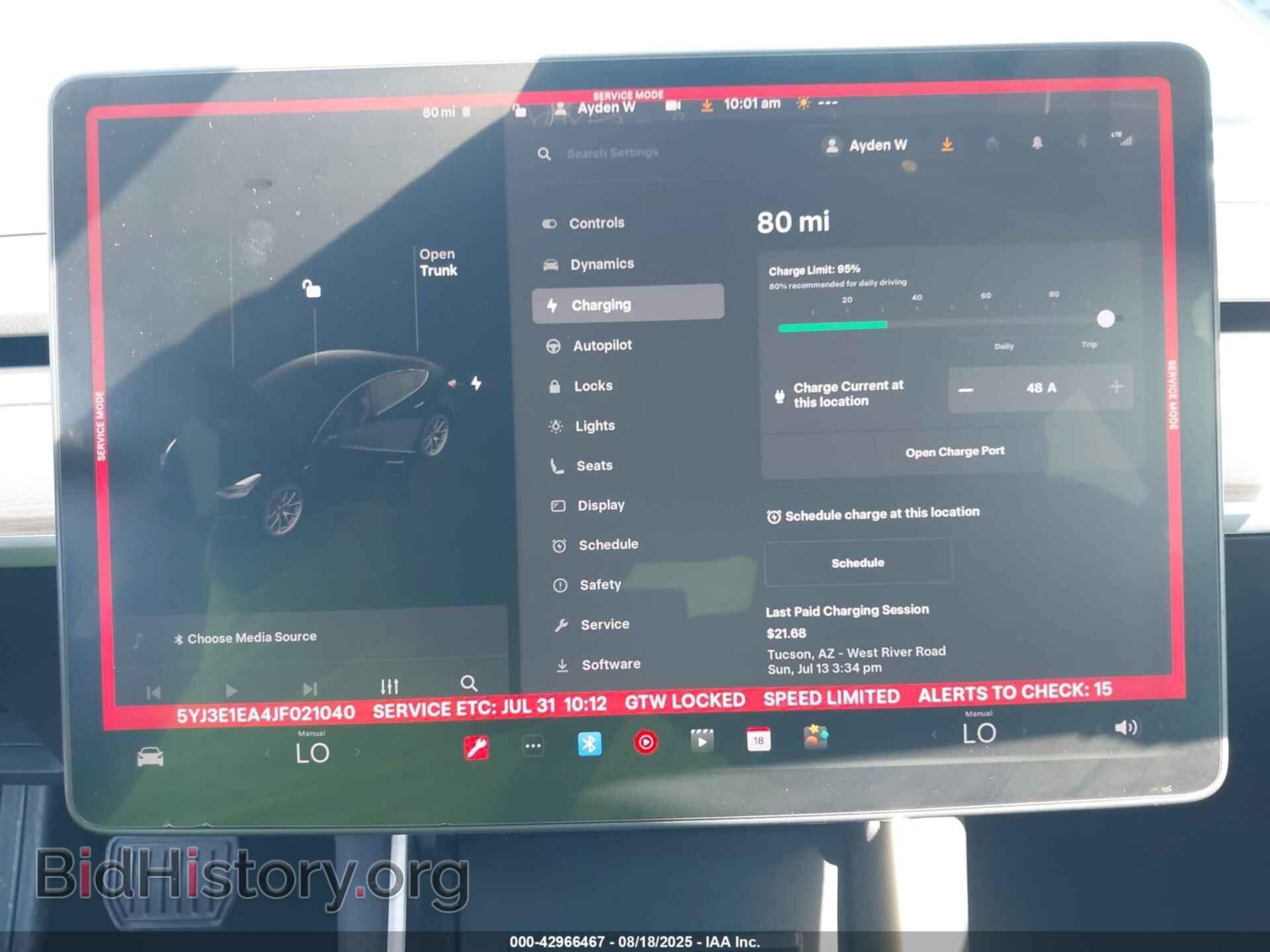 2018 TESLA MODEL 3 - VIN: 5YJ3E1EA4JF021040 - Photo 17