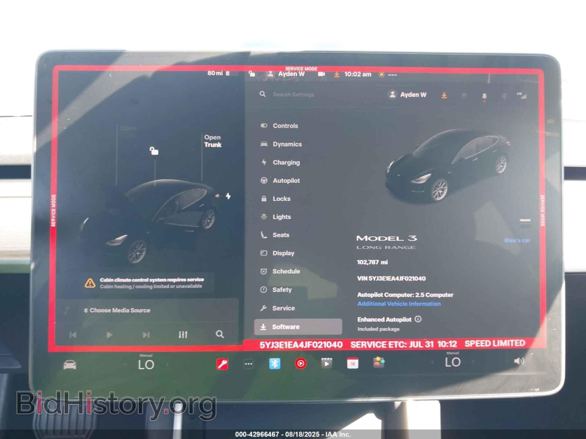 2018 TESLA MODEL 3 - VIN: 5YJ3E1EA4JF021040 - Photo 7