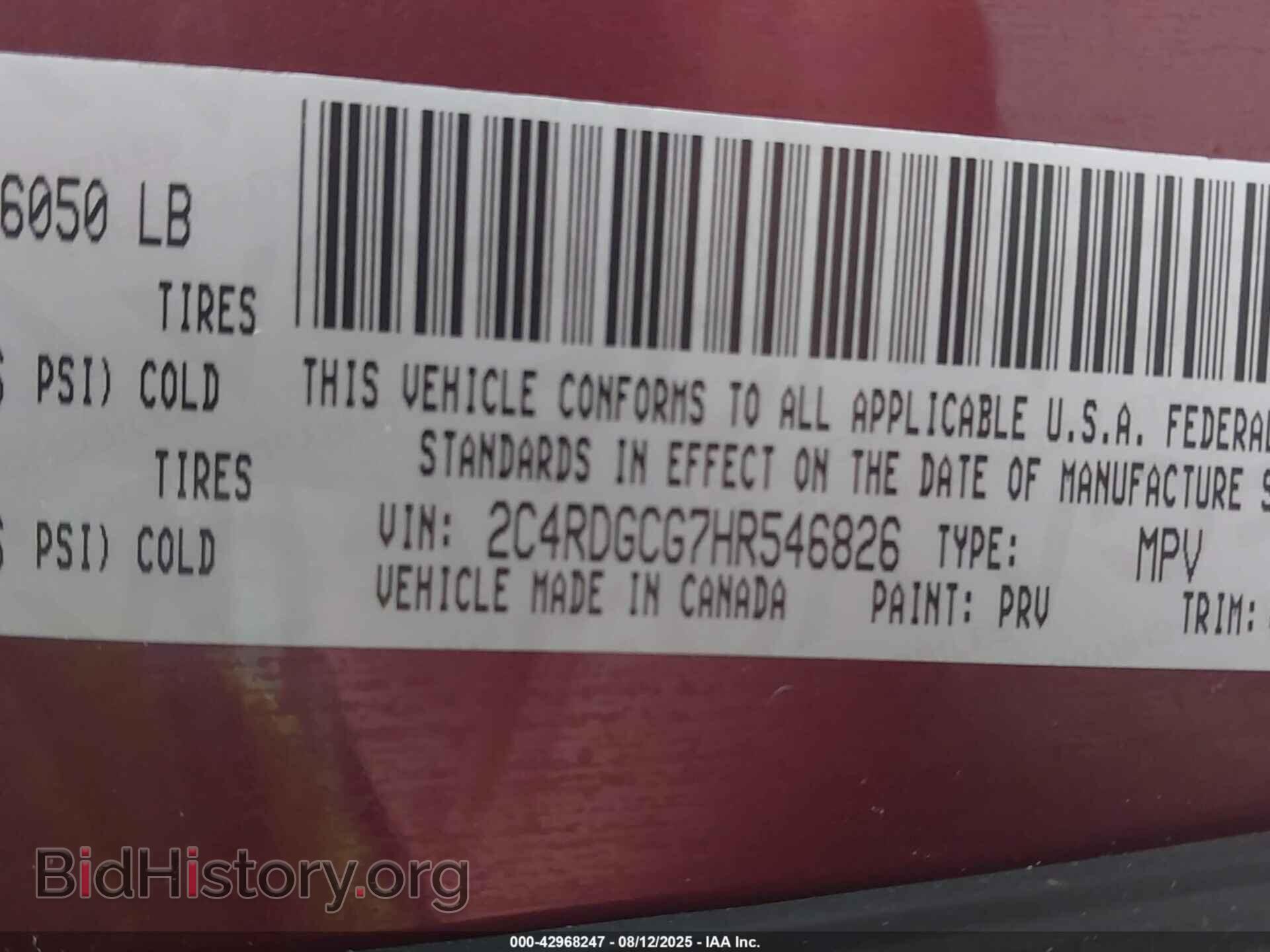 2017 DODGE GRAND CARAVAN - VIN: 2C4RDGCG7HR546826 - Фото 9