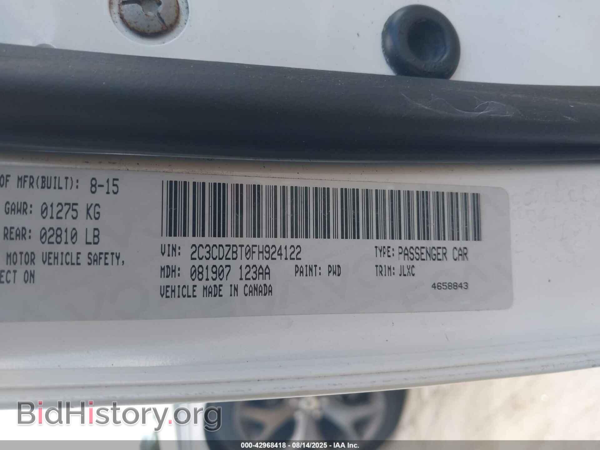 2015 DODGE CHALLENGER - VIN: 2C3CDZBT0FH924122 - Photo 9