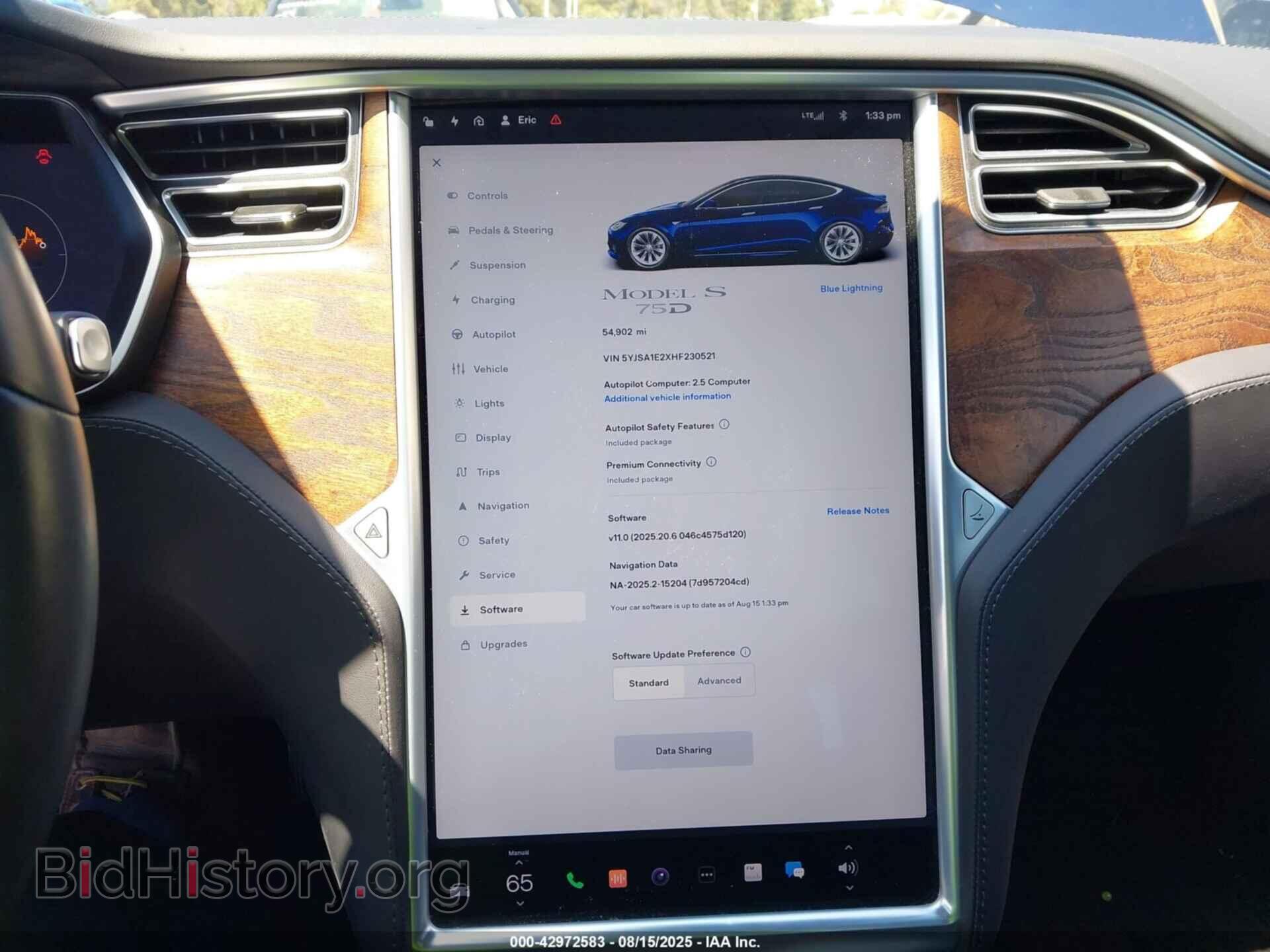 2017 TESLA MODEL S - VIN: 5YJSA1E2XHF230521 - Photo 18