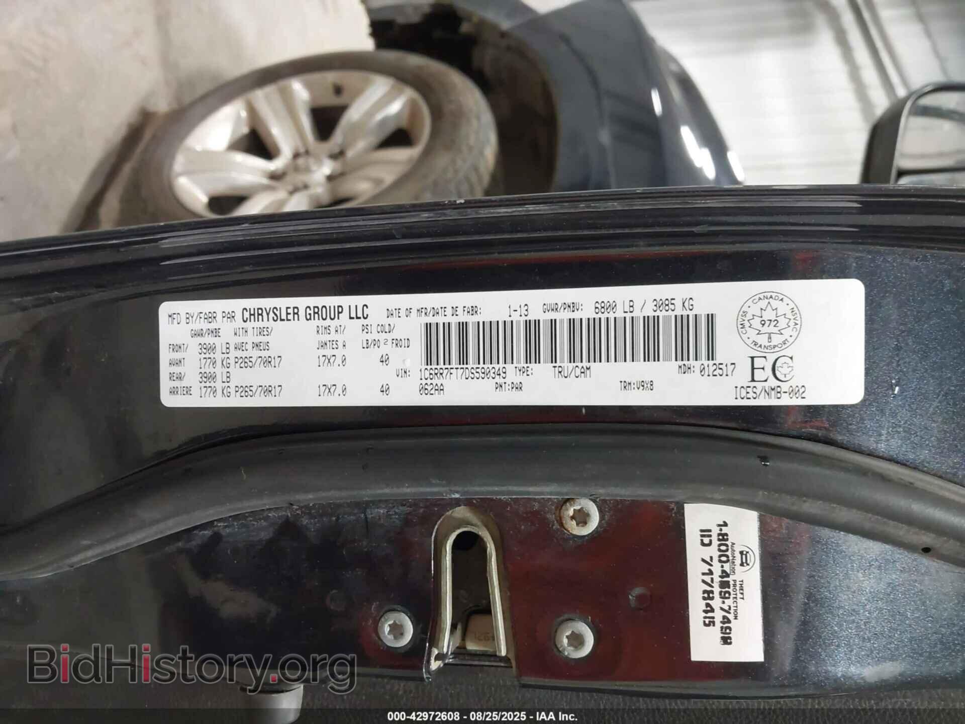 2013 RAM 1500 - VIN: 1C6RR7FT7DS590349 - Photo 9