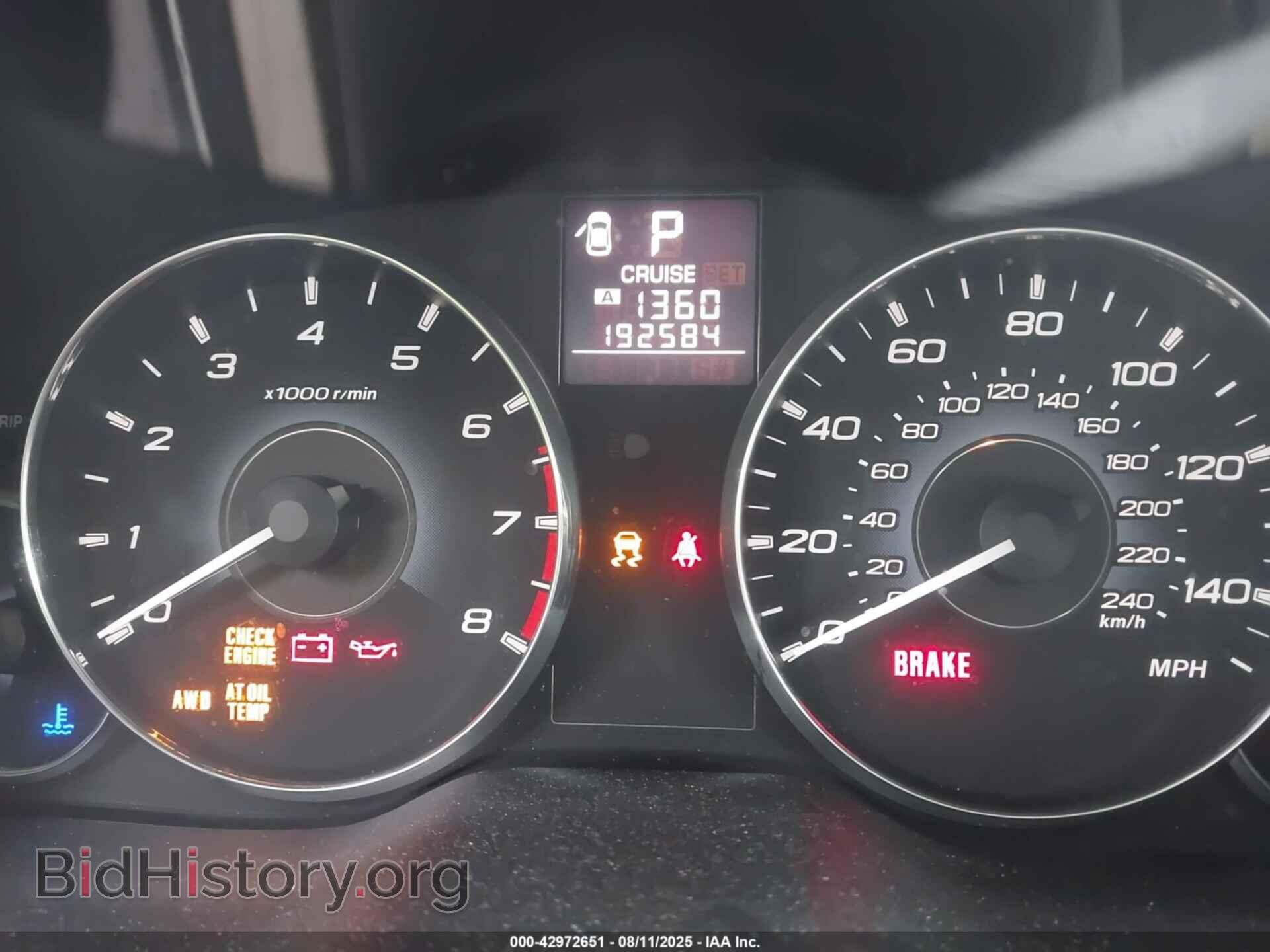 2012 SUBARU OUTBACK - VIN: 4S4BRCBC3C3284732 - Фото 7