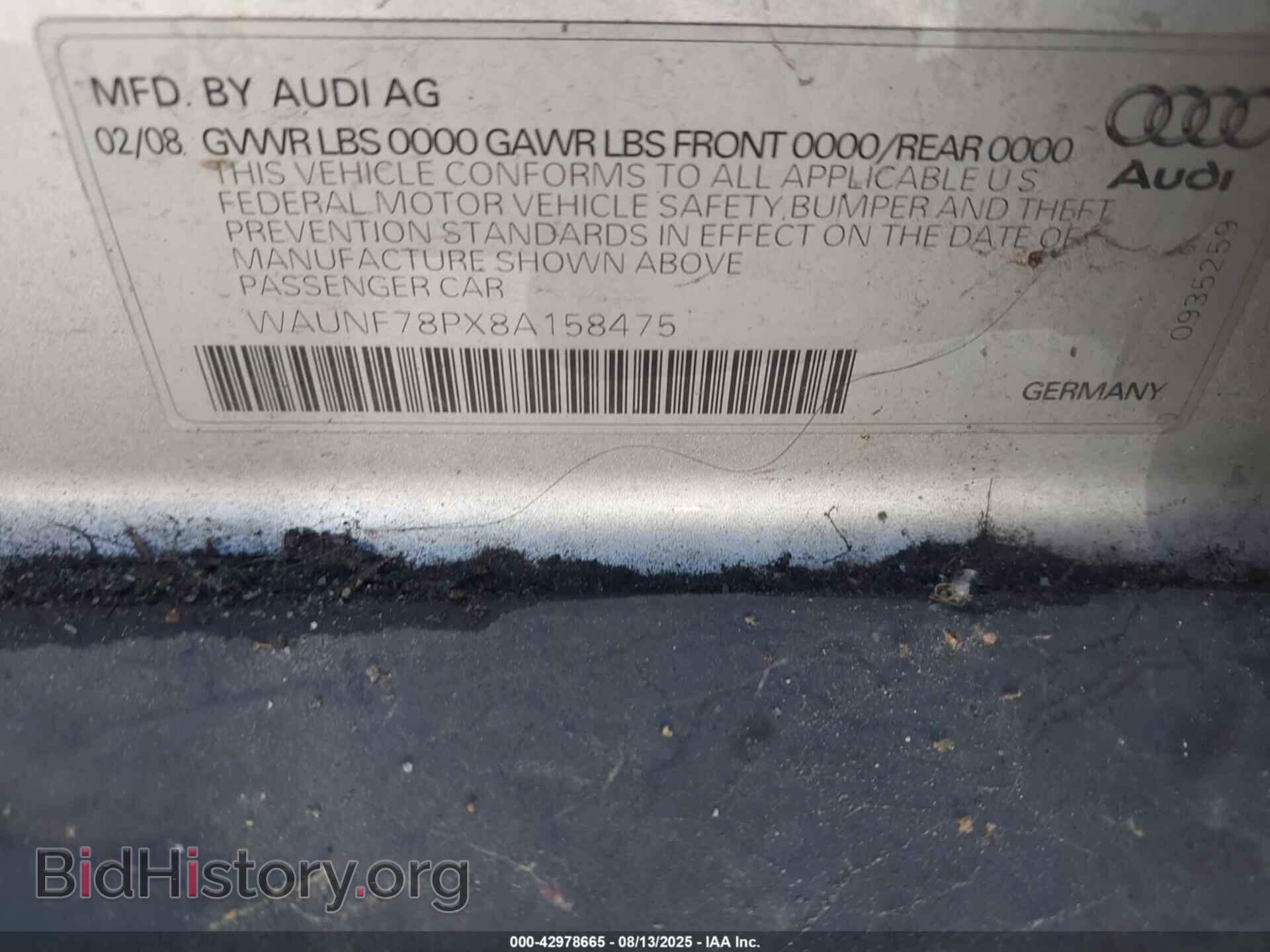 2008 AUDI A3 - VIN: WAUNF78PX8A158475 - Photo 9