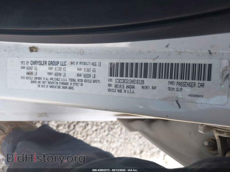 2013 Chrysler 200 (VIN 1C3CCBCG1DN516129) — photo 9 of 16