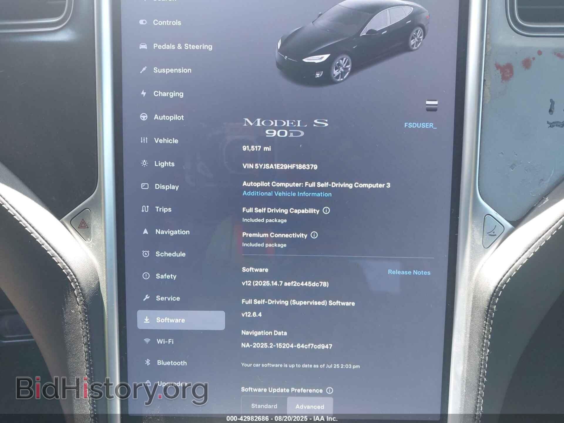2017 TESLA MODEL S - VIN: 5YJSA1E29HF186379 - Фото 7