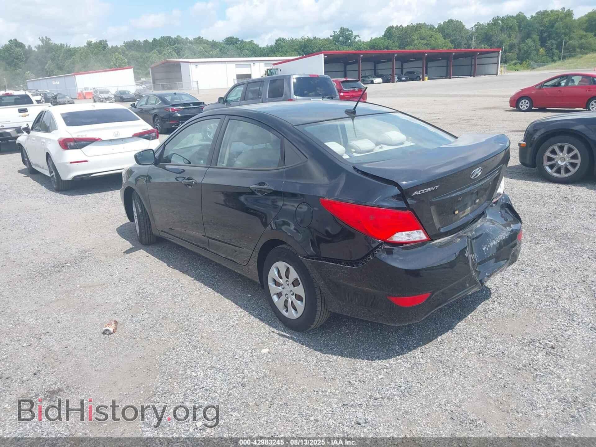 2016 HYUNDAI ACCENT - VIN: KMHCT4AE3GU164749 - Фото 3