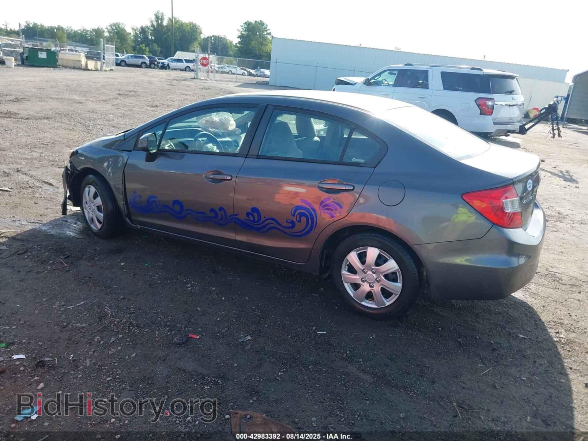 2012 HONDA CIVIC - VIN: 2HGFB2F55CH596789 - Фото 3