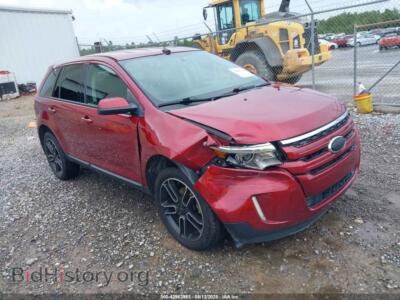 2013 Ford EDGE SEL, темно-бордовый — VIN 2FMDK3JC5DBE30886, IAAI