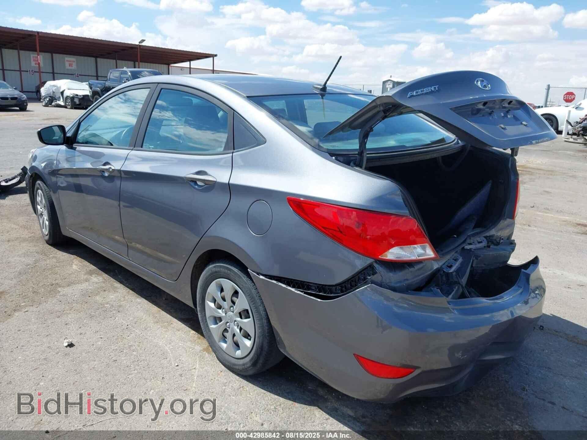 2016 HYUNDAI ACCENT - VIN: KMHCT4AE8GU160194 - Фото 3