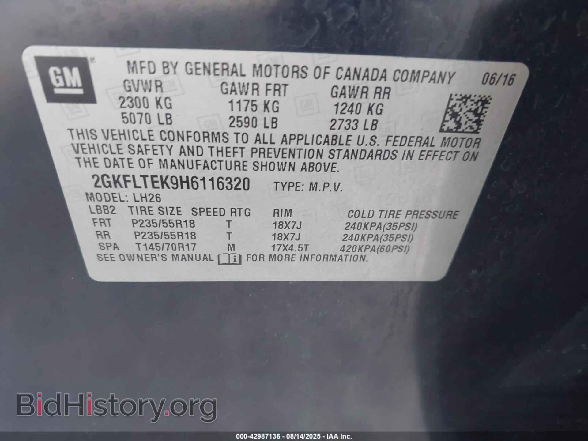 2017 GMC TERRAIN - VIN: 2GKFLTEK9H6116320 - Photo 9