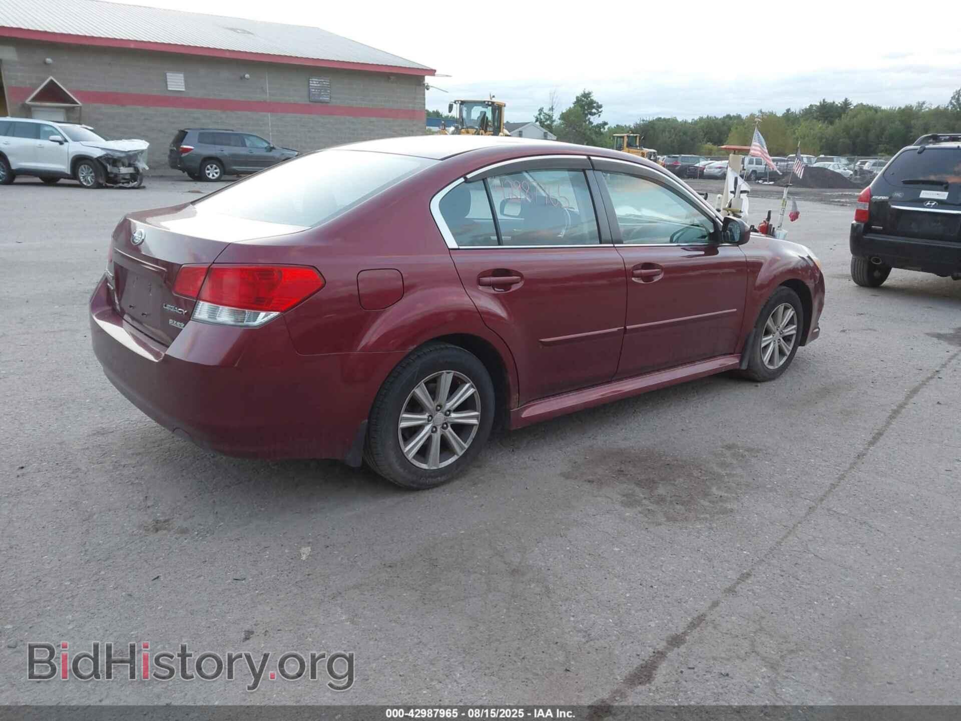 2012 SUBARU LEGACY - VIN: 4S3BMBC68C3014515 - Фото 4
