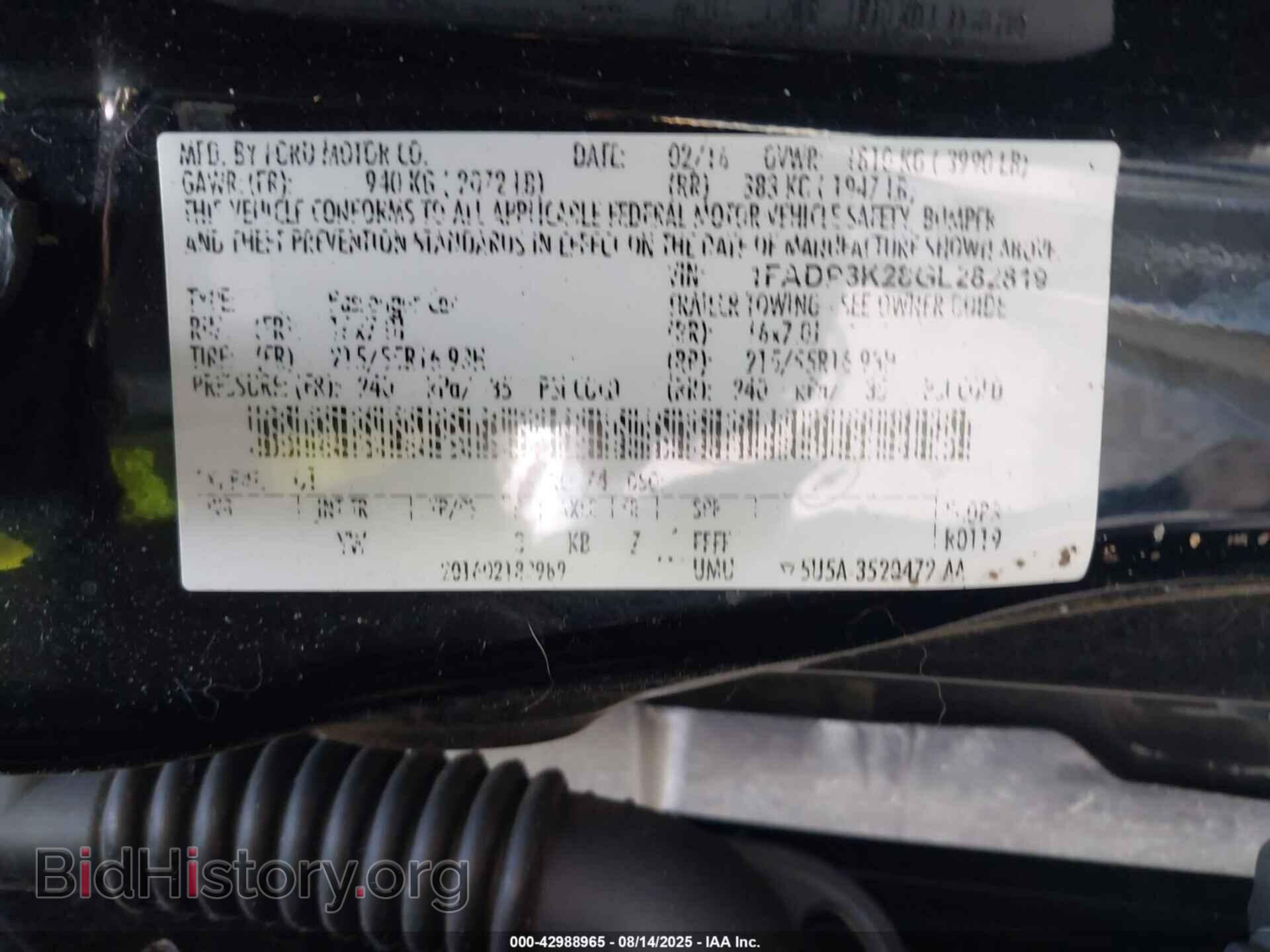 2016 FORD FOCUS - VIN: 1FADP3K28GL282819 - Photo 9