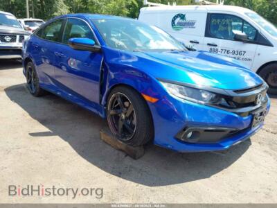 2021 Honda CIVIC Sport, blue — VIN 19XFC2F84ME201648, IAAI