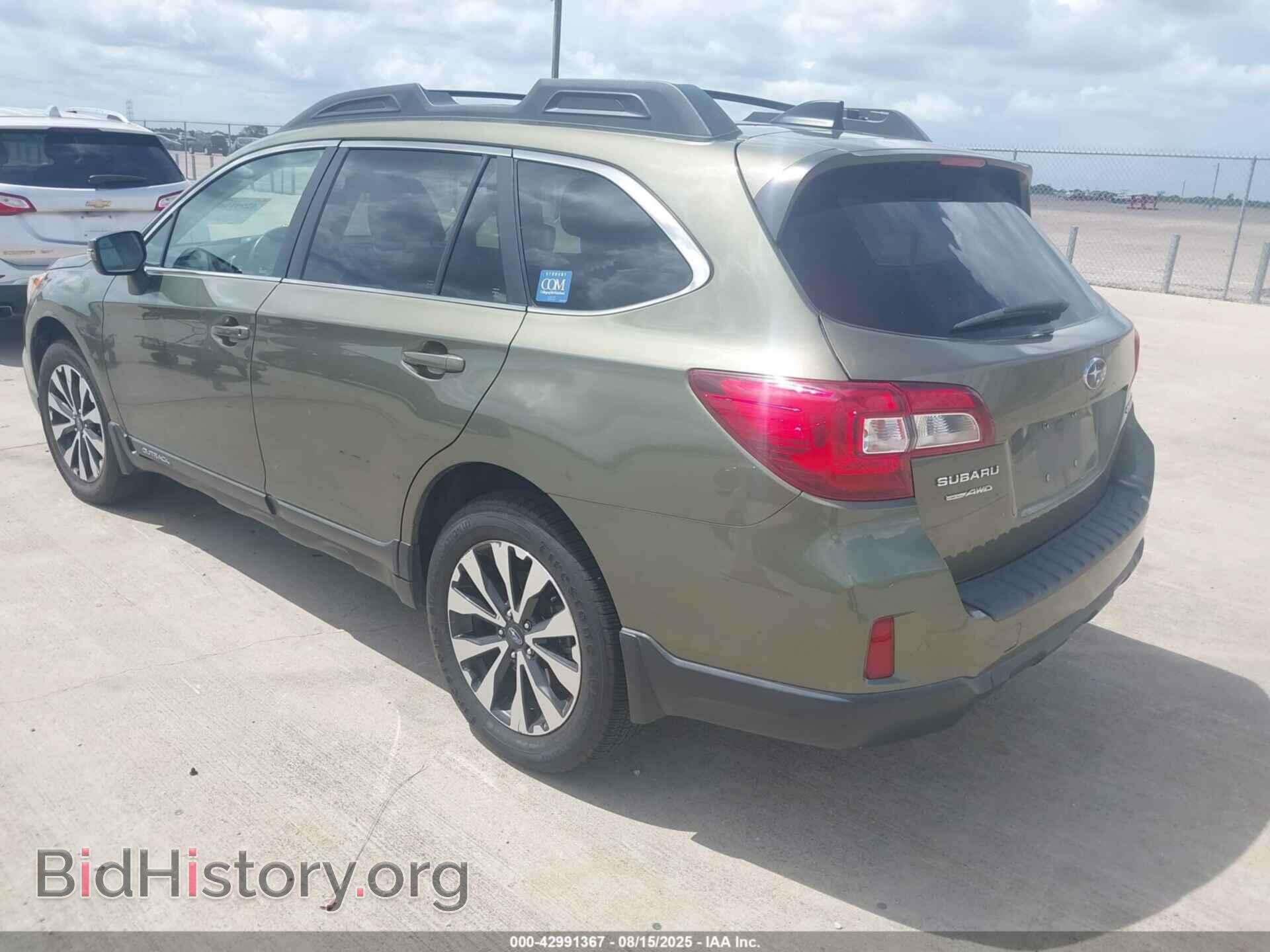 2016 SUBARU OUTBACK - VIN: 4S4BSBNC8G3272334 - Фото 3