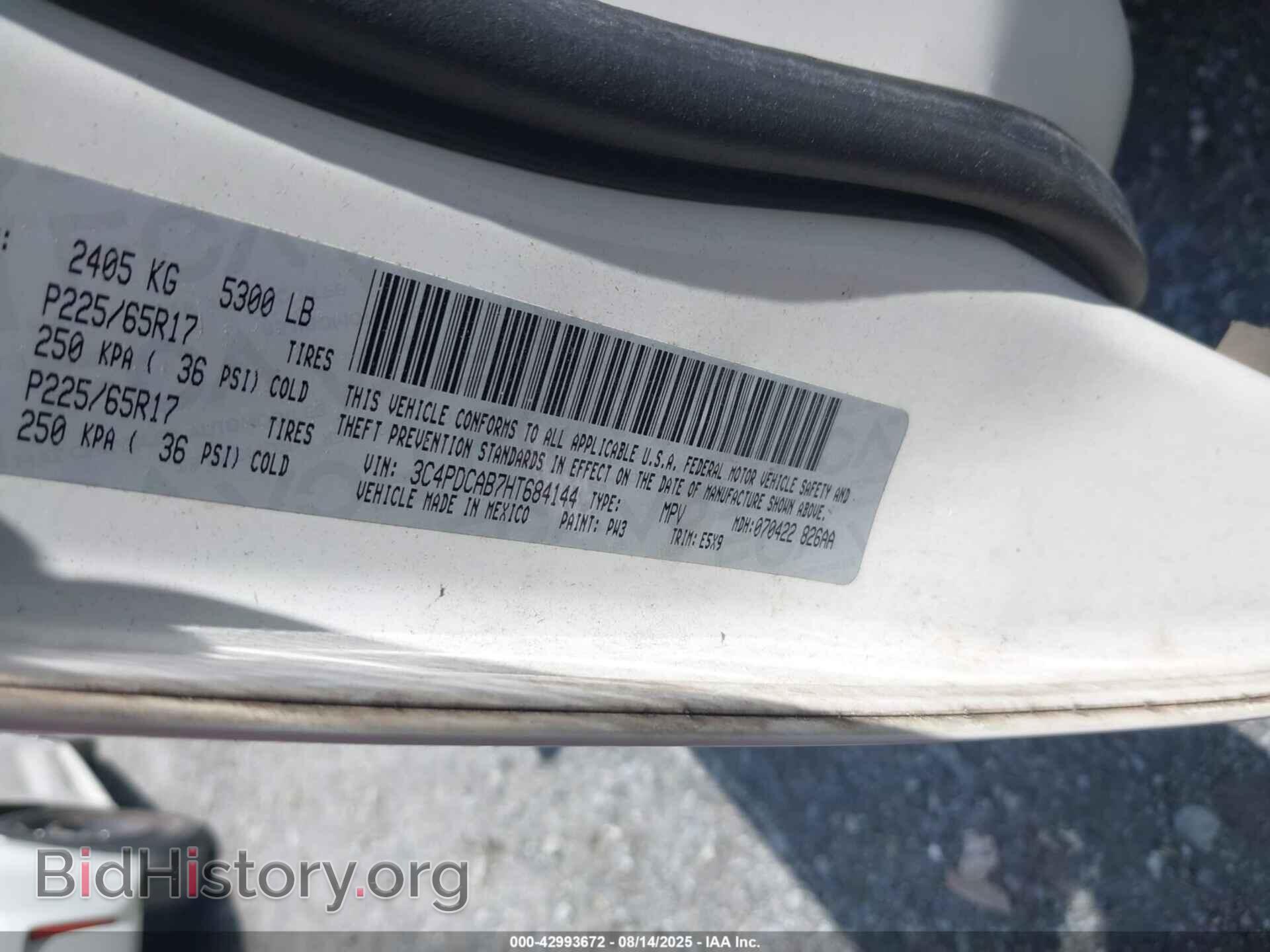2017 DODGE JOURNEY - VIN: 3C4PDCAB7HT684144 - Photo 9