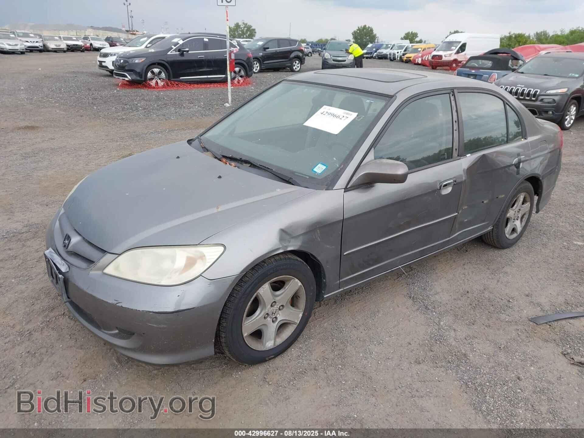 2005 HONDA CIVIC - VIN: 2HGES26895H512143 - Фото 2