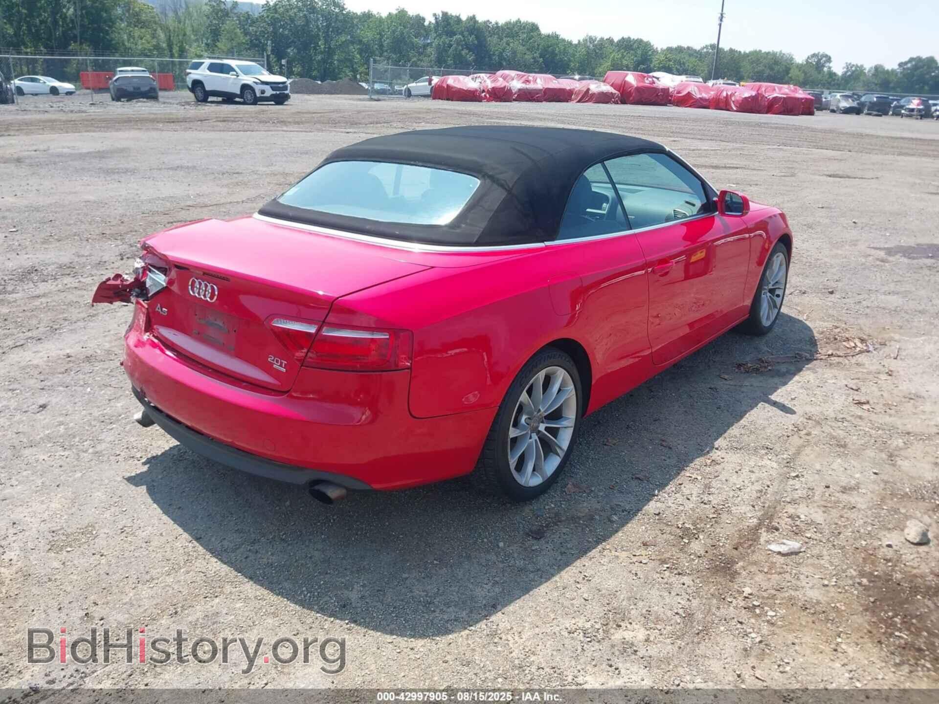 2012 AUDI A5 - VIN: WAUCFAFH9CN001876 - Фото 4