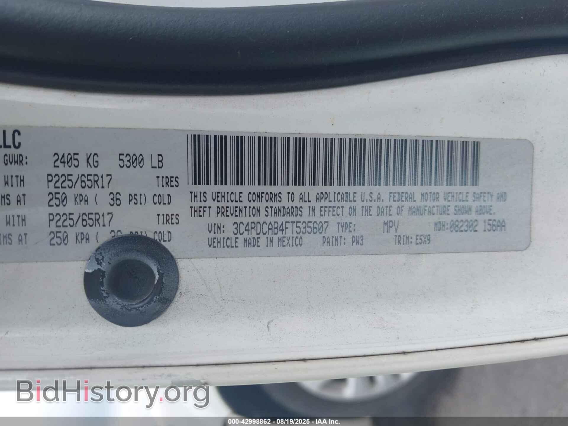 2015 DODGE JOURNEY - VIN: 3C4PDCAB4FT535607 - Photo 9