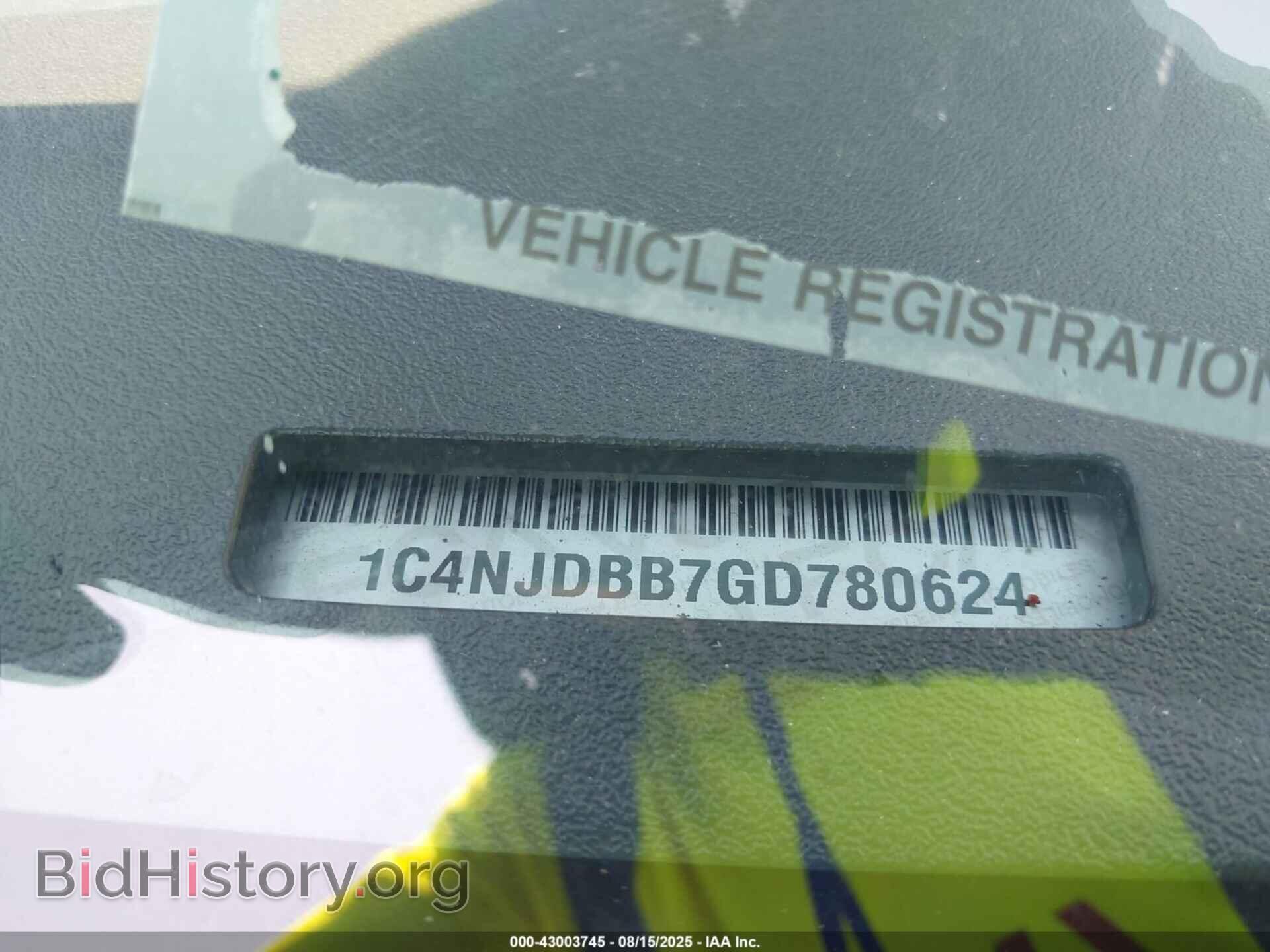 2016 JEEP COMPASS - VIN: 1C4NJDBB7GD780624 - Фото 17