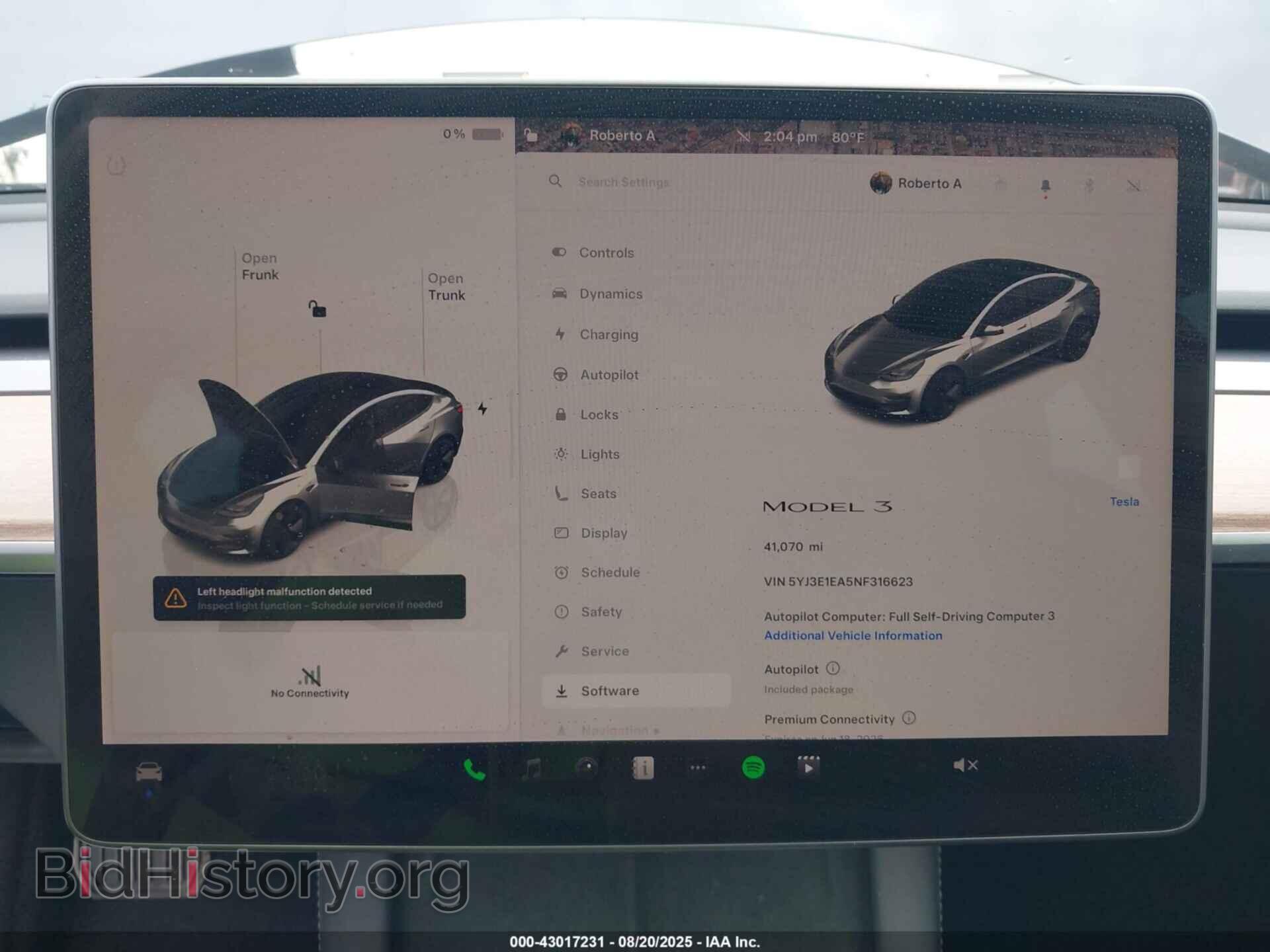2022 TESLA MODEL 3 - VIN: 5YJ3E1EA5NF316623 - Фото 7