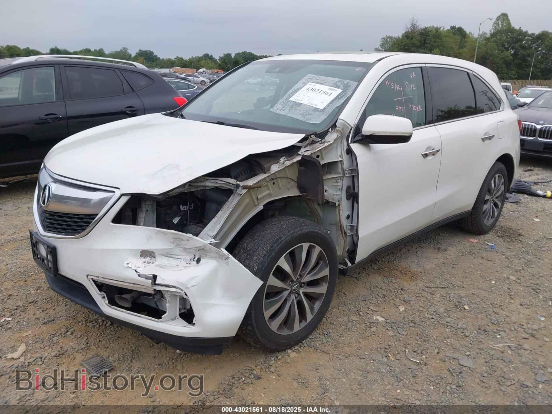 2016 ACURA MDX - VIN: 5FRYD4H40GB054348 - Фото 2