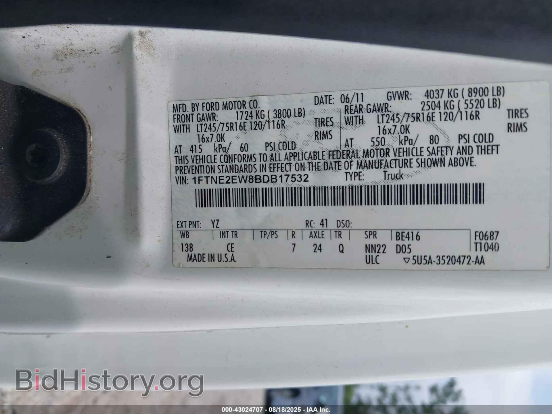 2011 FORD E-250 - VIN: 1FTNE2EW8BDB17532 - Photo 9
