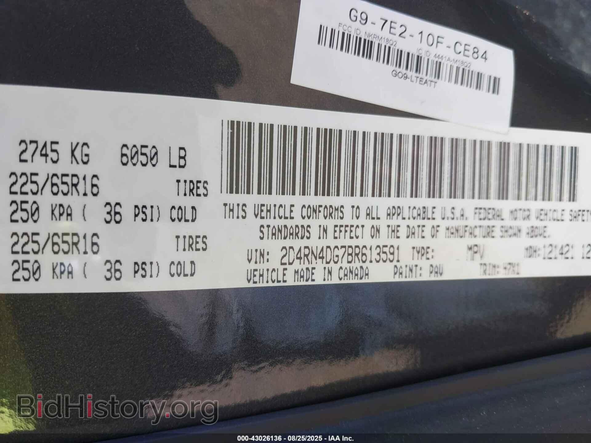2011 DODGE GRAND CARAVAN - VIN: 2D4RN4DG7BR613591 - Фото 9
