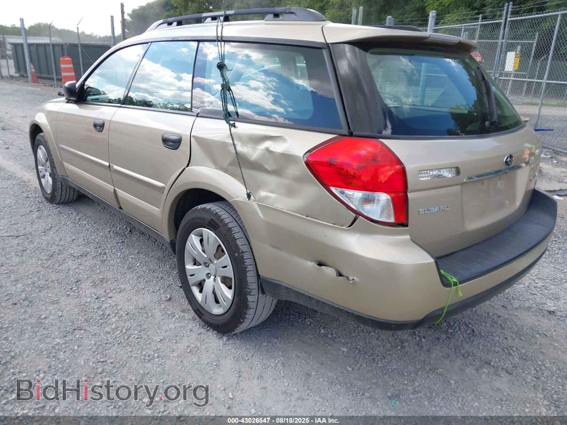 2008 SUBARU OUTBACK - VIN: 4S4BP60C287326706 - Фото 3