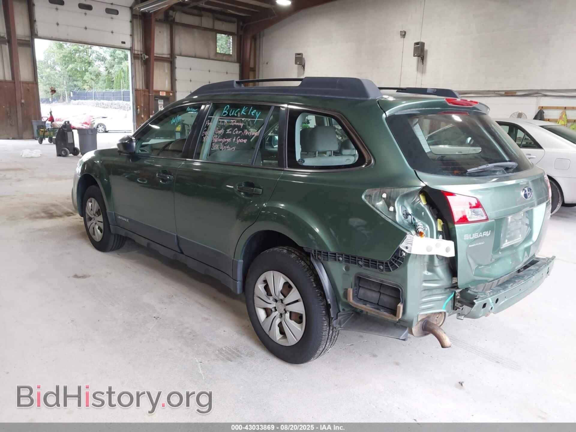 2014 SUBARU OUTBACK - VIN: 4S4BRBAC0E3314557 - Фото 3