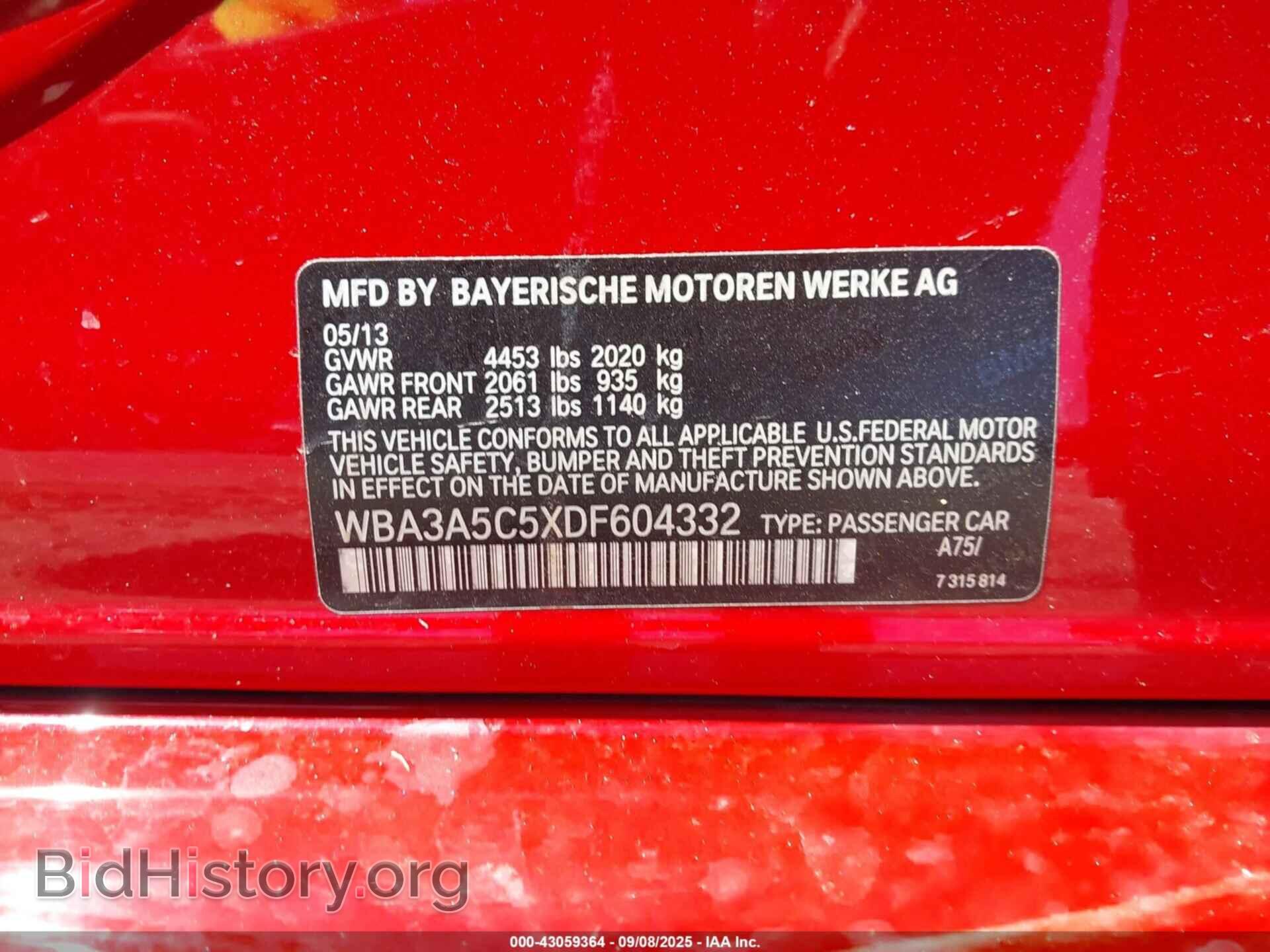 2013 BMW 328I - VIN: WBA3A5C5XDF604332 - Фото 9