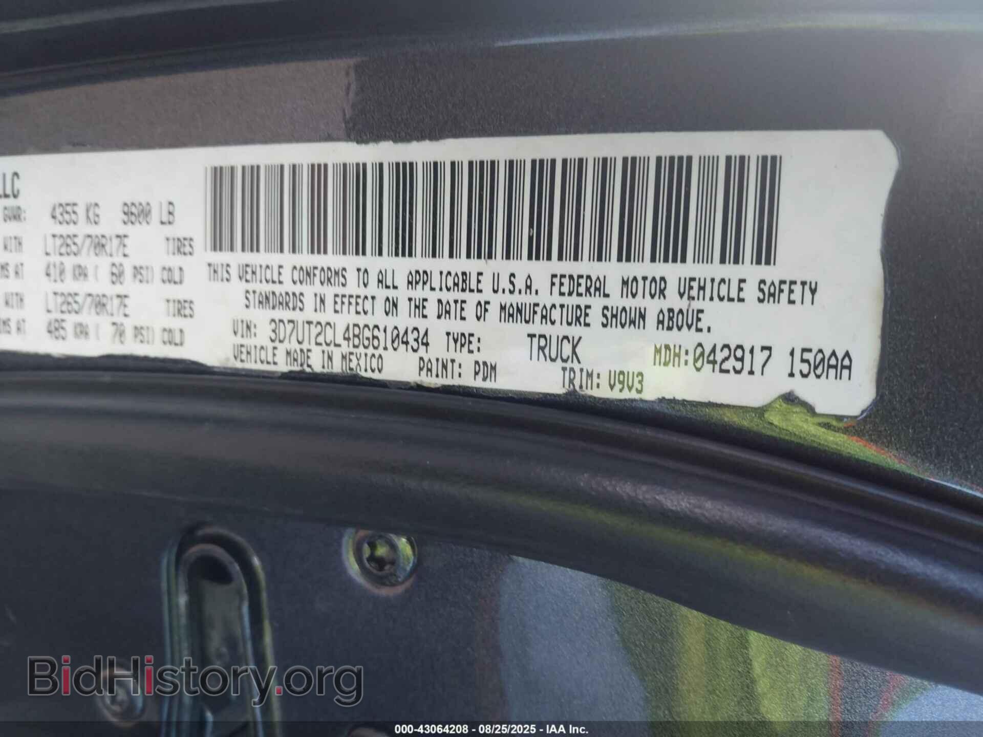 2011 RAM RAM 2500 - VIN: 3D7UT2CL4BG610434 - Фото 9