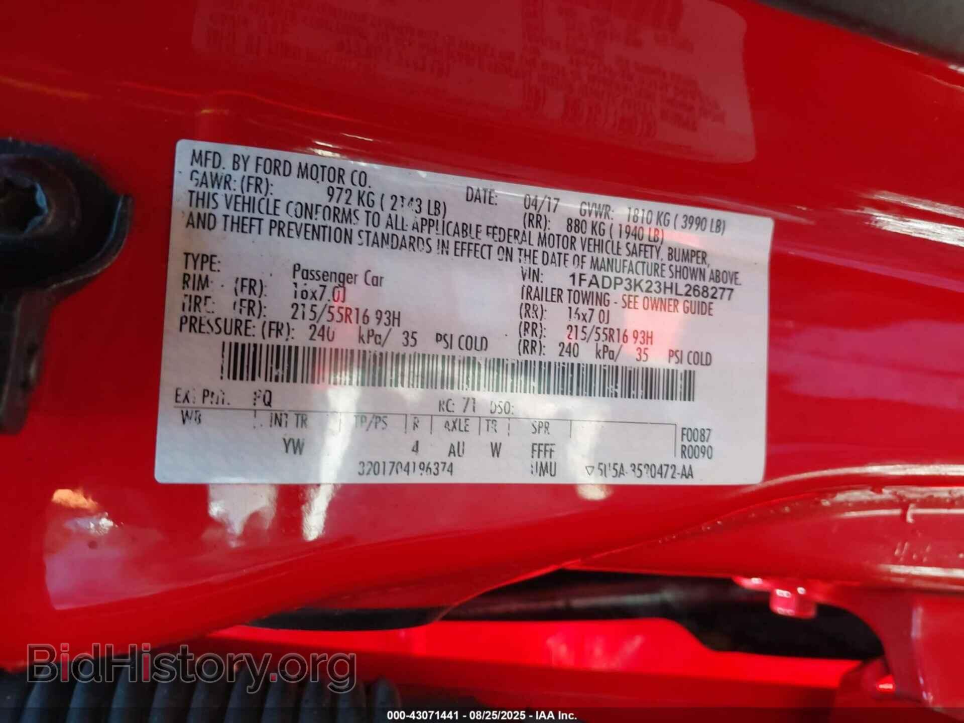 2017 FORD FOCUS - VIN: 1FADP3K23HL268277 - Photo 9