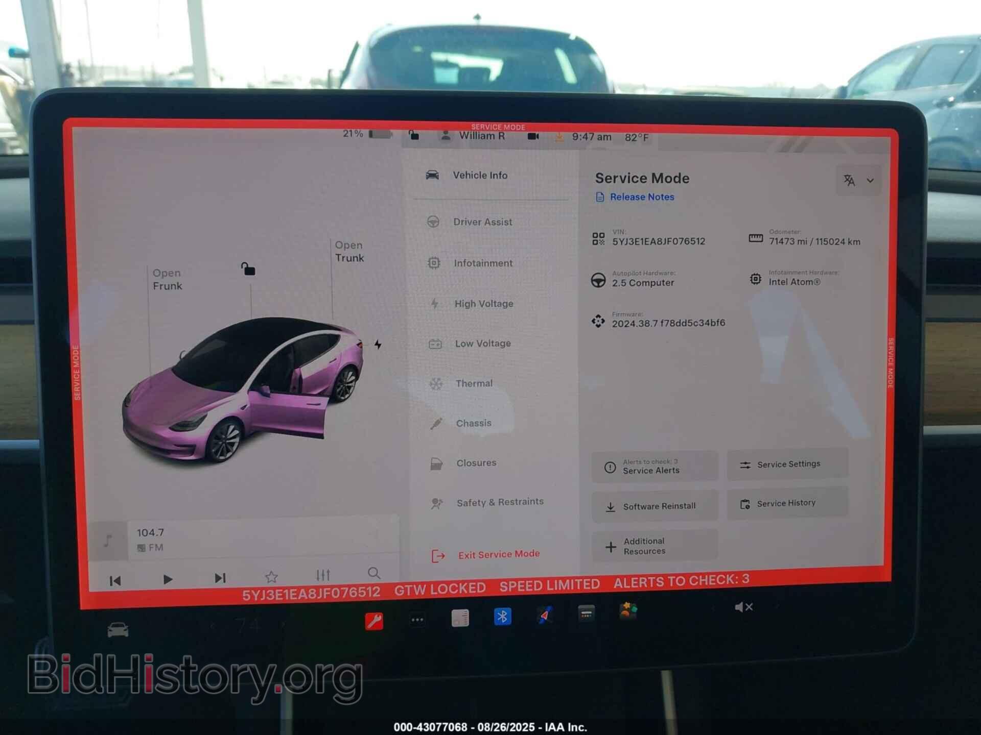 2018 TESLA MODEL 3 - VIN: 5YJ3E1EA8JF076512 - Фото 7