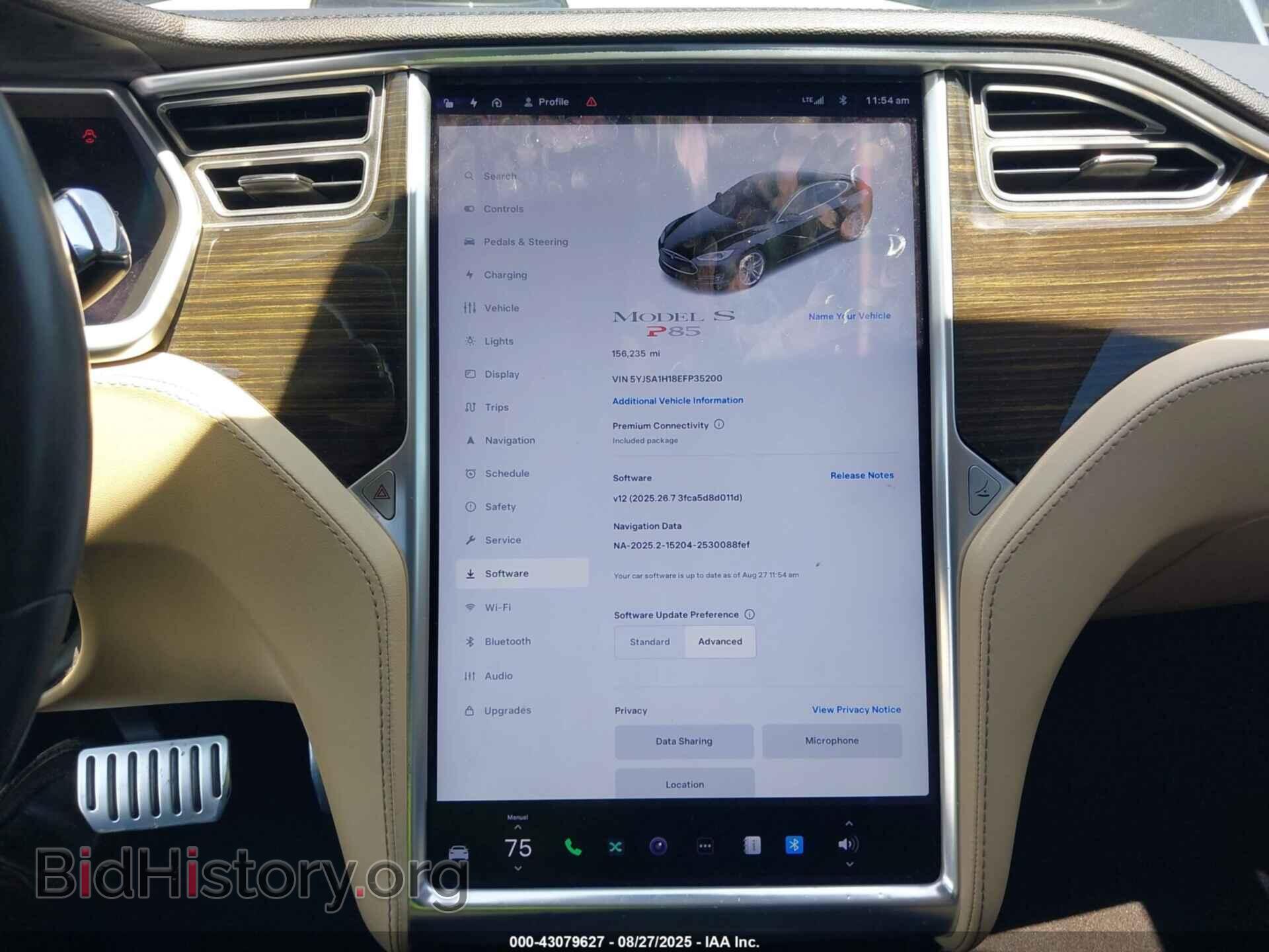 2014 TESLA MODEL S - VIN: 5YJSA1H18EFP35200 - Фото 18