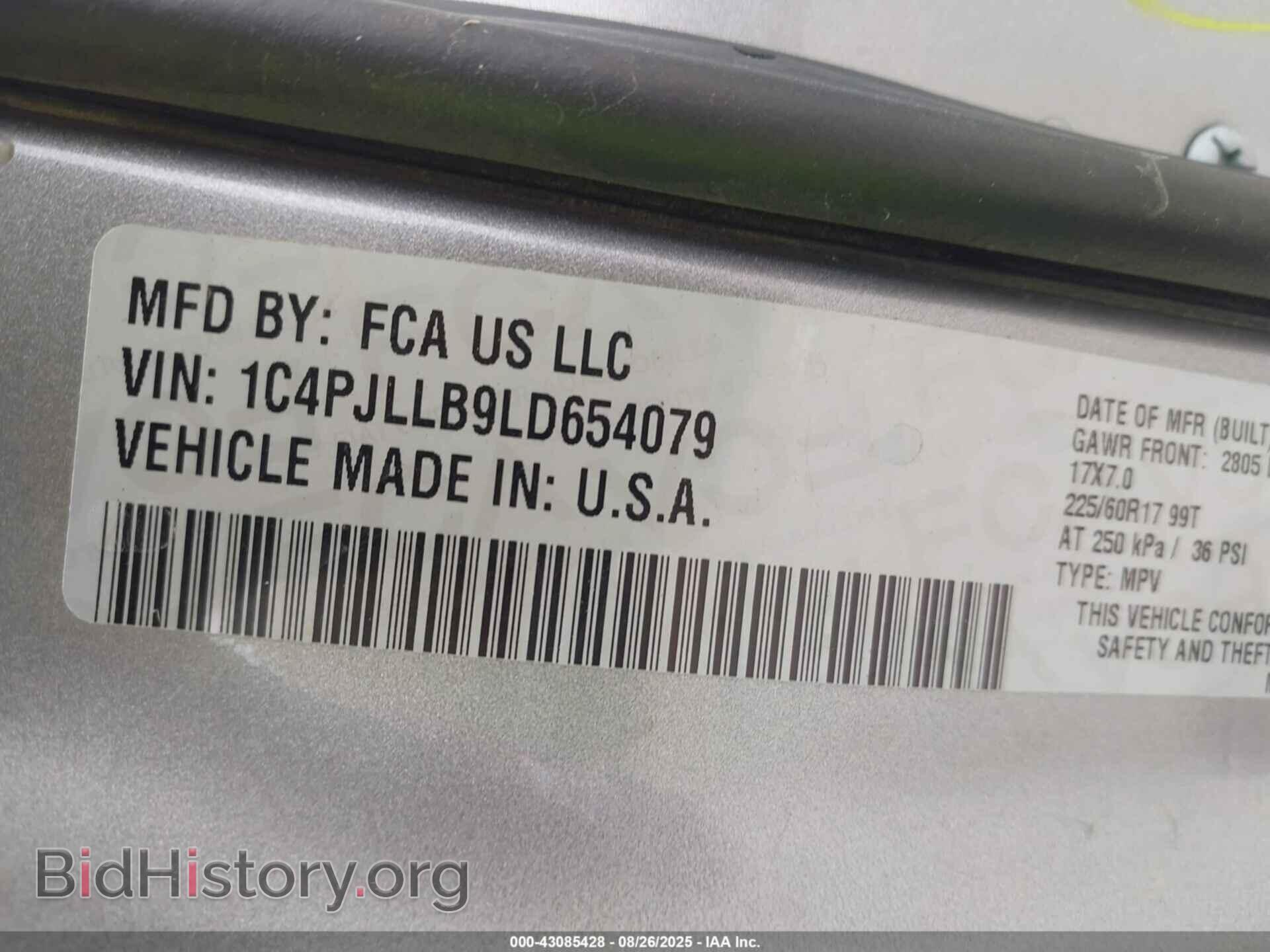 2020 JEEP CHEROKEE - VIN: 1C4PJLLB9LD654079 - Фото 9