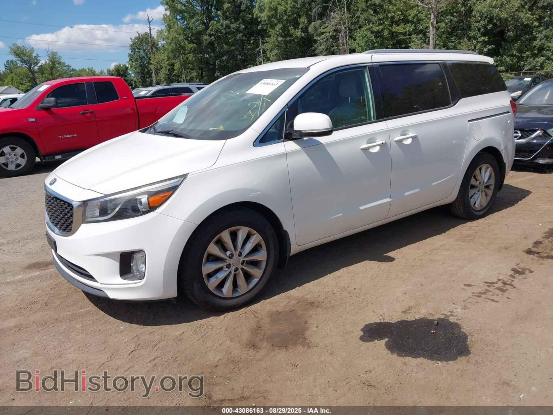 2016 KIA SEDONA - VIN: KNDMC5C19G6143935 - Фото 2