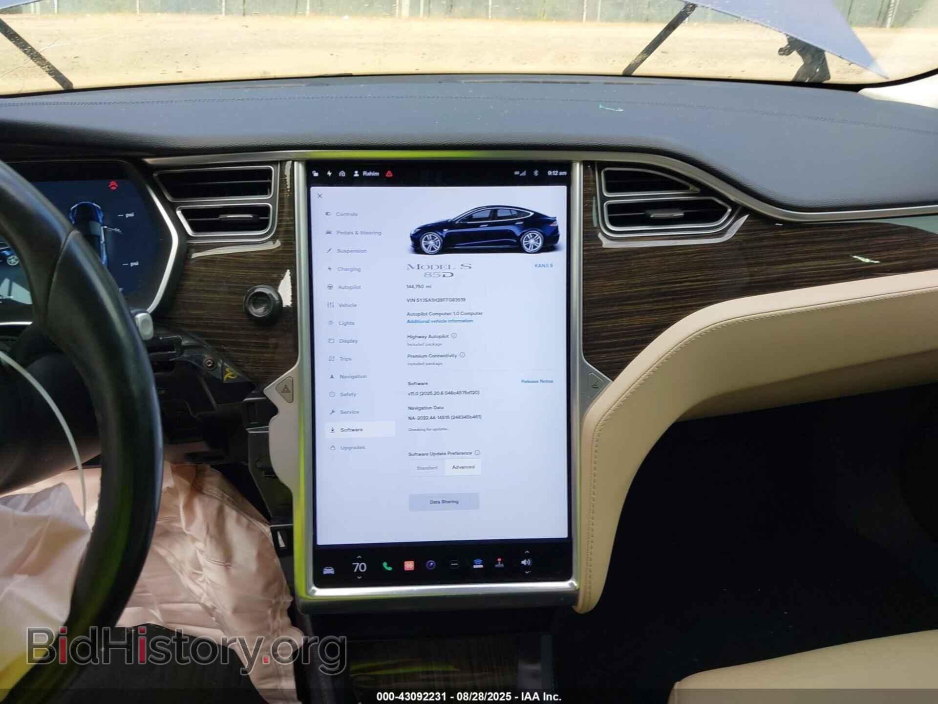 2015 TESLA MODEL S - VIN: 5YJSA1H29FF083519 - Photo 19
