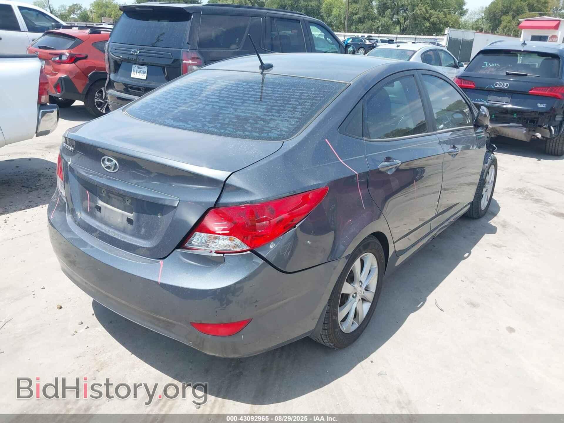 2013 HYUNDAI ACCENT - VIN: KMHCU4AE2DU312107 - Фото 4