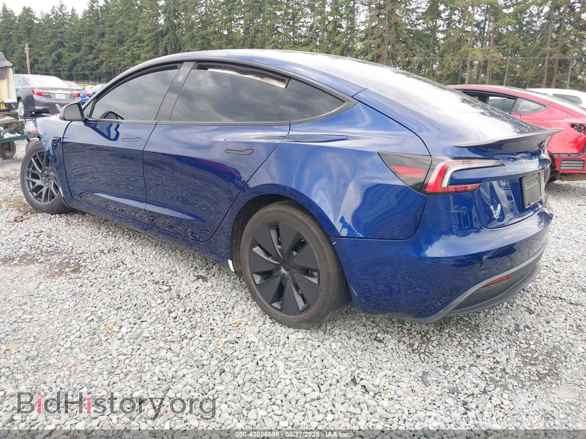 2024 TESLA MODEL 3 - VIN: 5YJ3E1EBXRF807252 - Фото 3