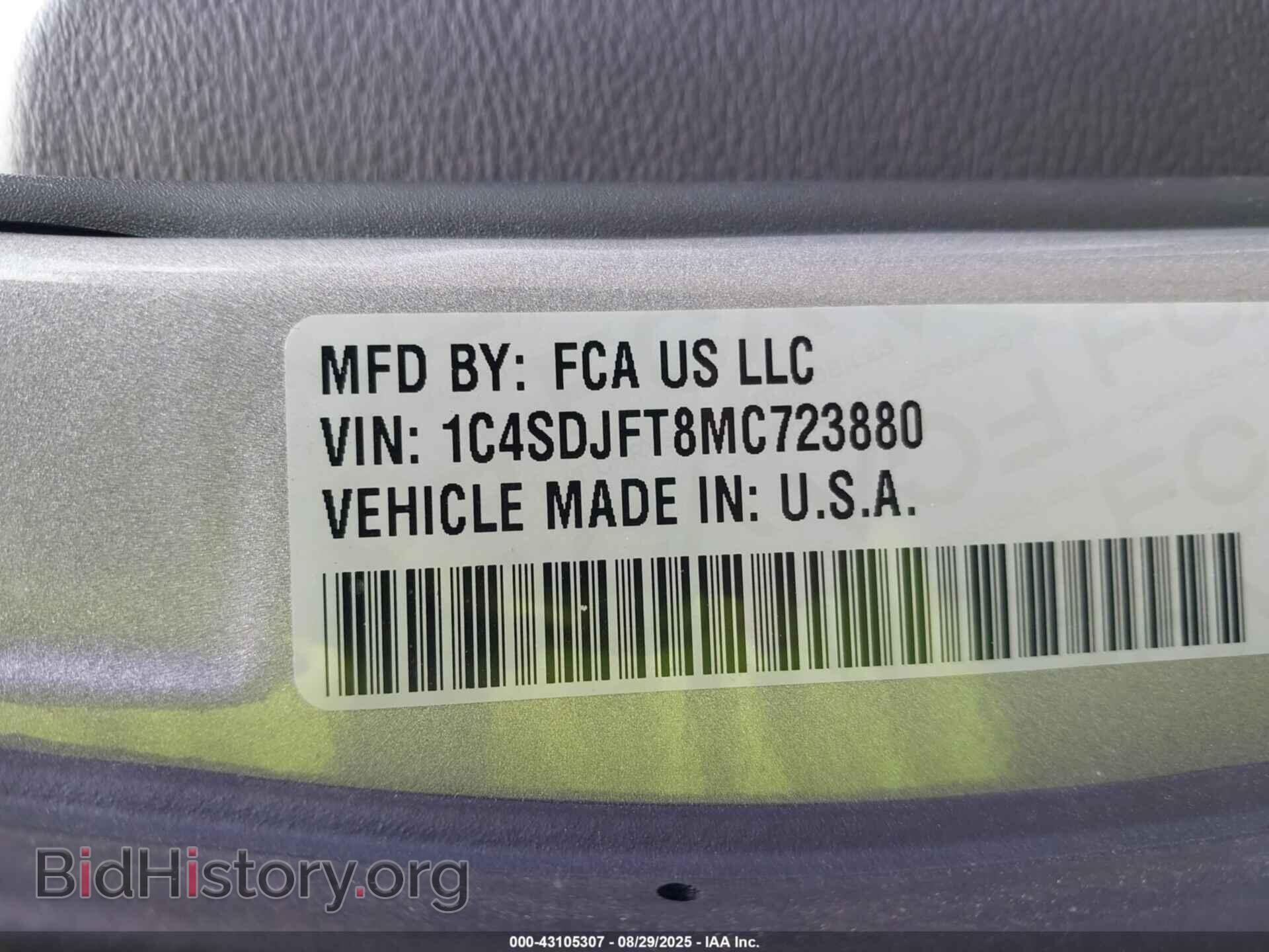 2021 DODGE DURANGO - VIN: 1C4SDJFT8MC723880 - Photo 9