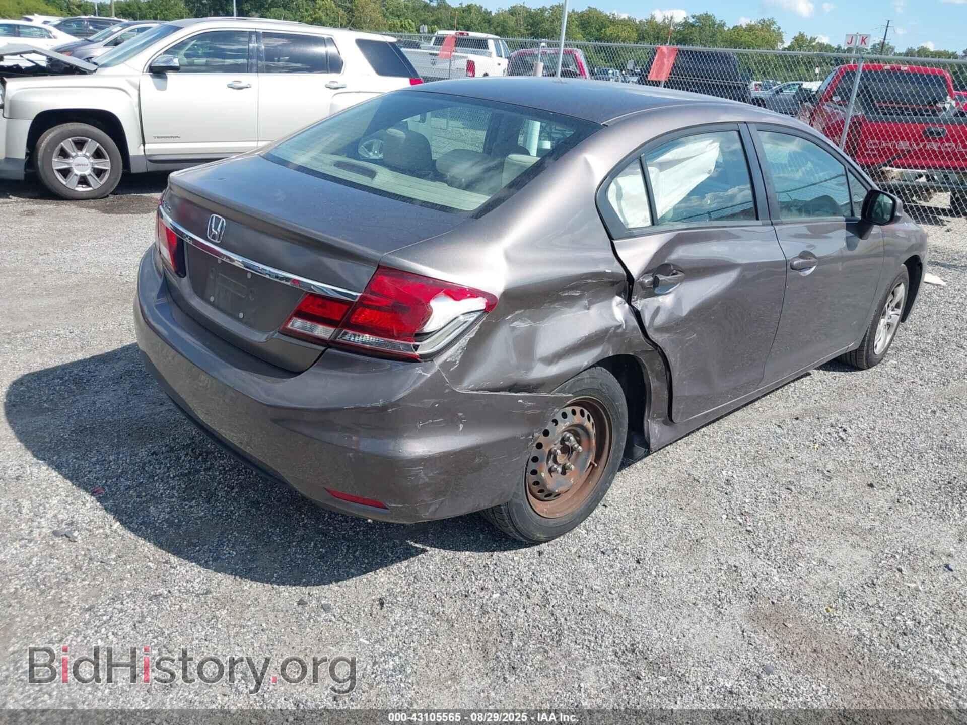 2013 HONDA CIVIC - VIN: 19XFB2F52DE295280 - Фото 4