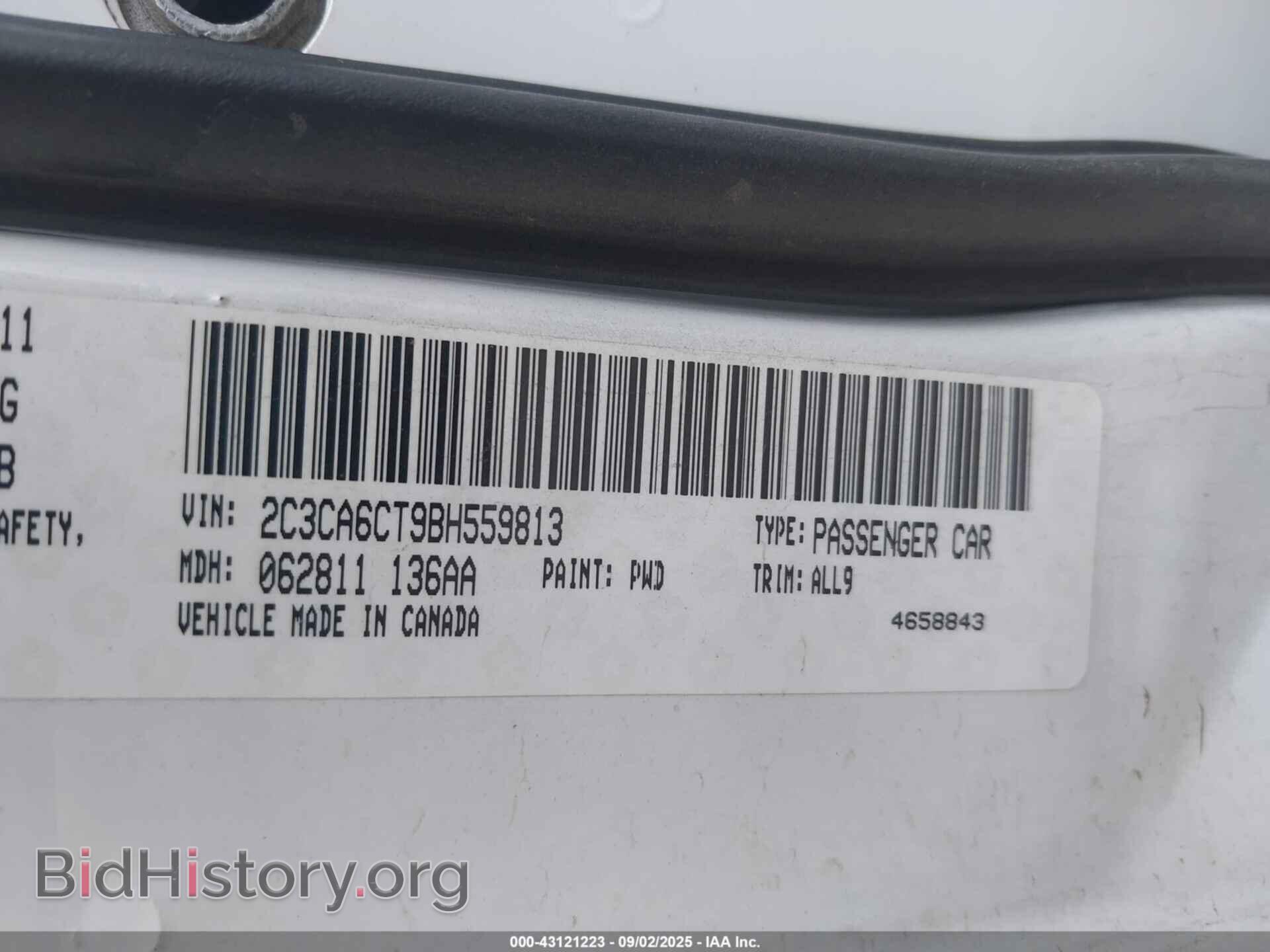 2011 CHRYSLER 300C - VIN: 2C3CA6CT9BH559813 - Photo 9