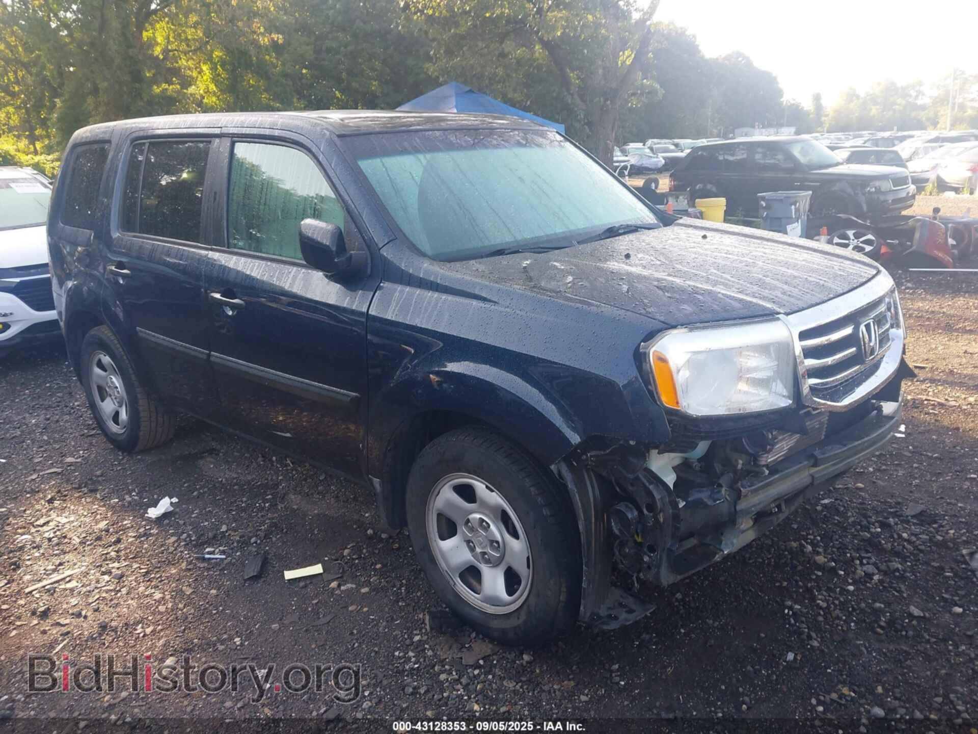 Photo 5FNYF4H20CB079965 - HONDA PILOT 2012