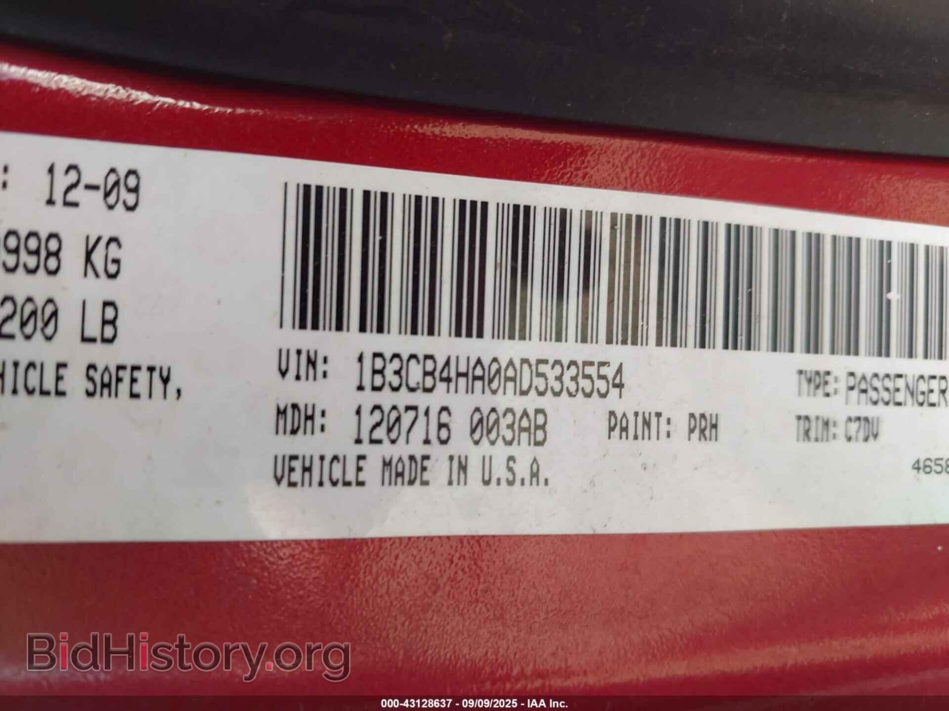 2010 DODGE CALIBER - VIN: 1B3CB4HA0AD533554 - Photo 9