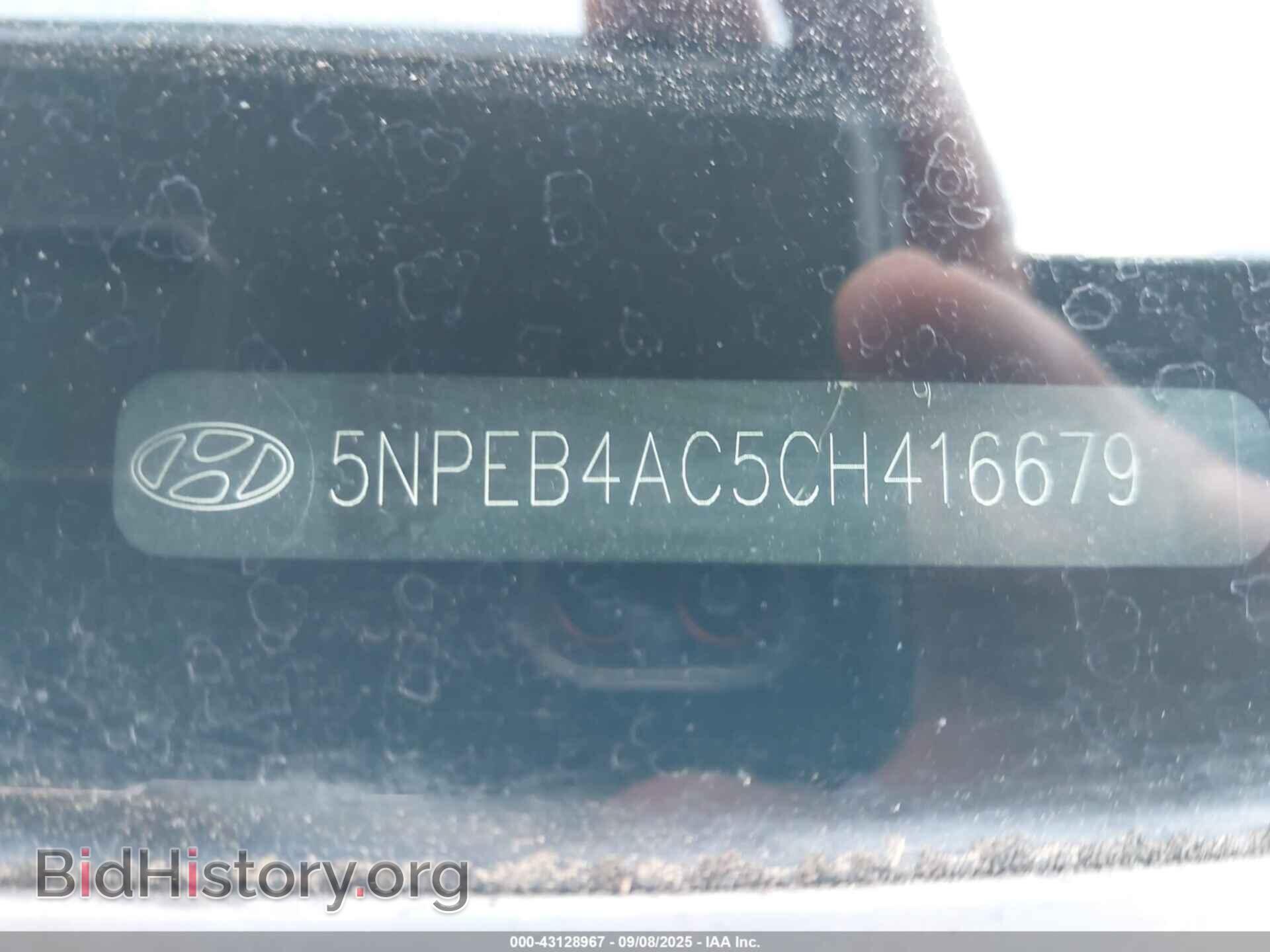 2012 HYUNDAI SONATA - VIN: 5NPEB4AC5CH416679 - Фото 9