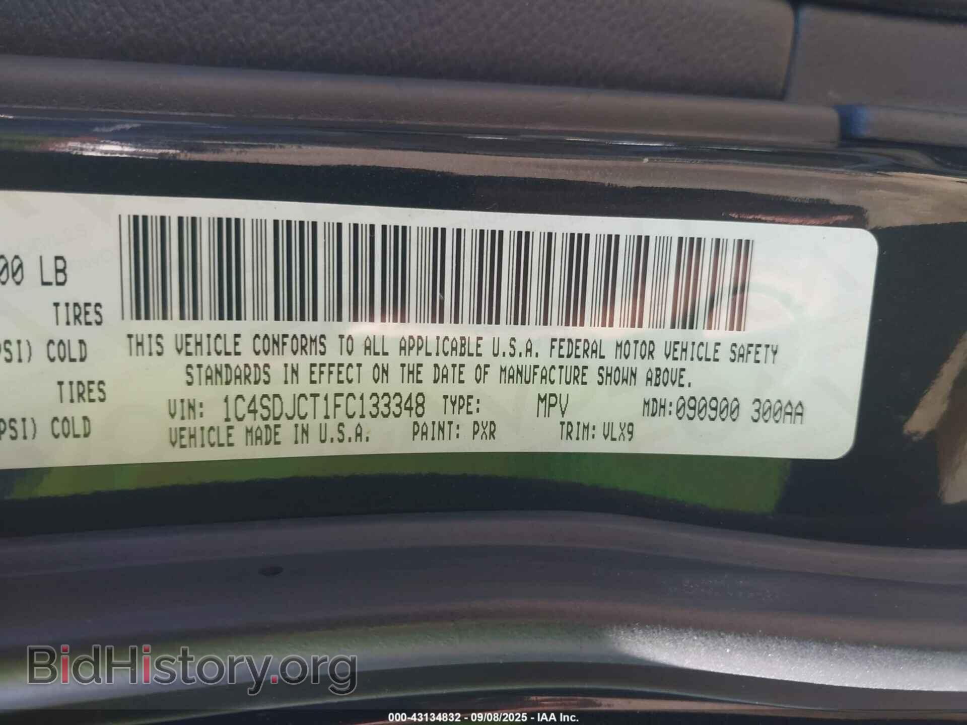 2015 DODGE DURANGO - VIN: 1C4SDJCT1FC133348 - Photo 9