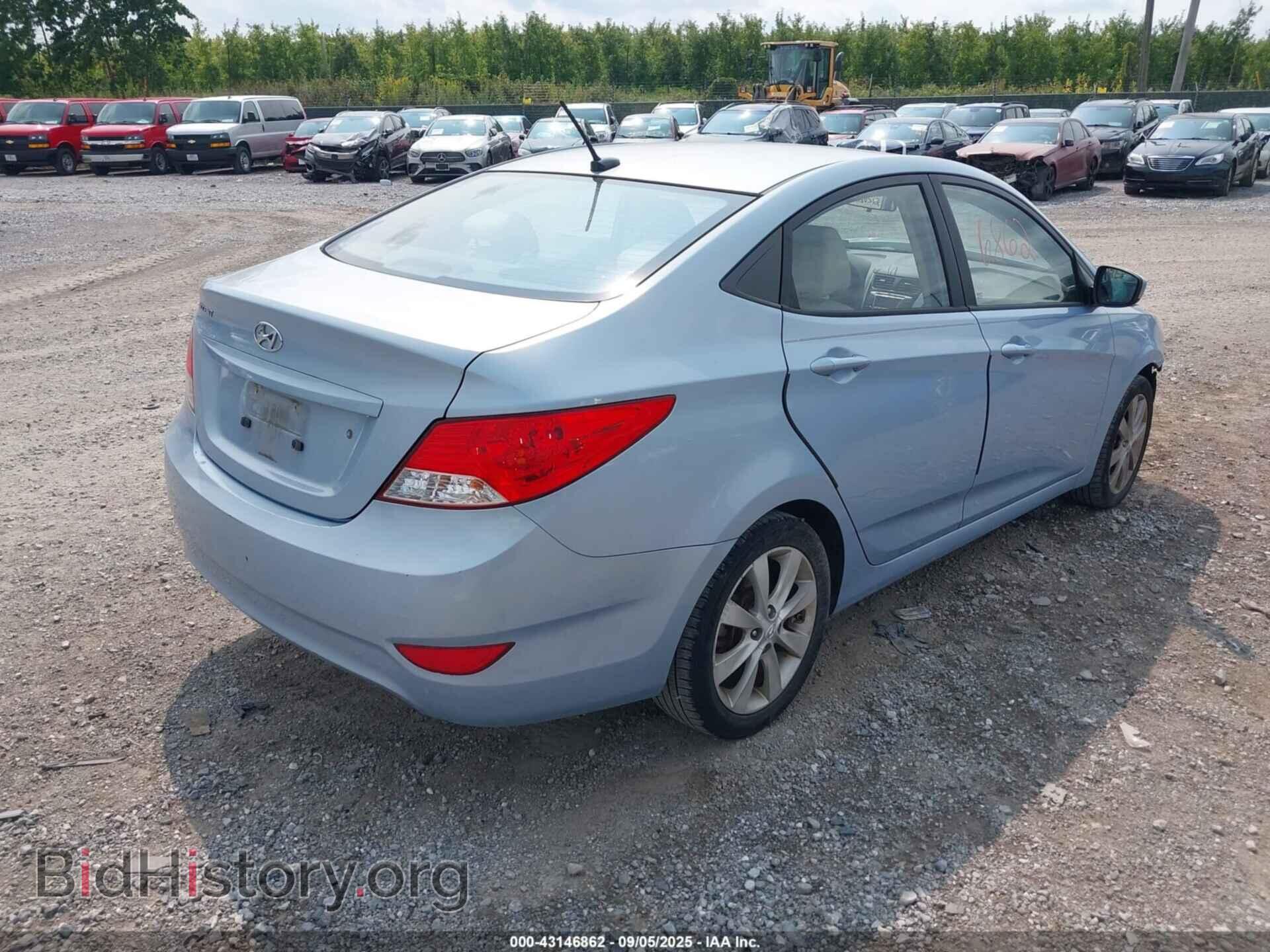 2012 HYUNDAI ACCENT - VIN: KMHCU4AE7CU072289 - Фото 4